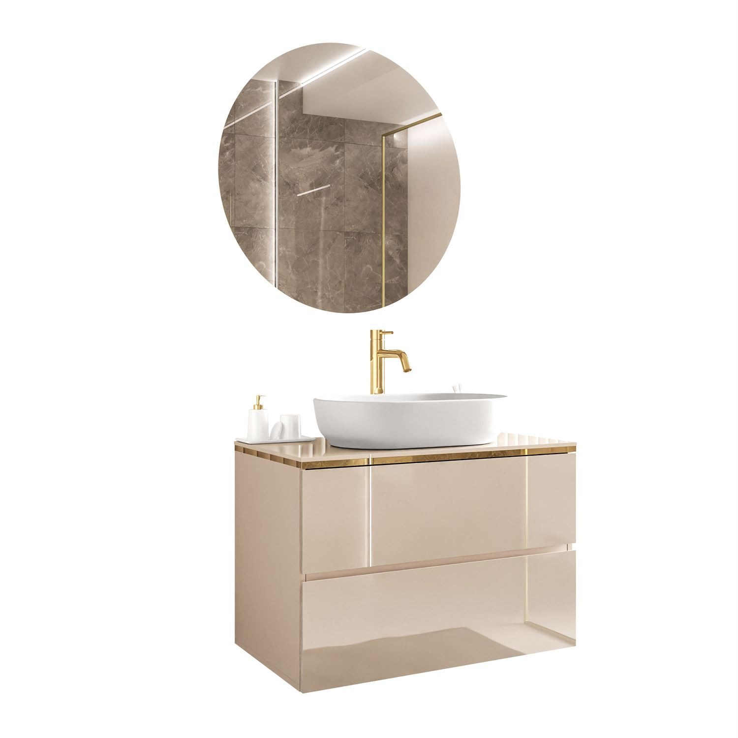 Lookway Badmöbel-Set AURORA KASHMIR GOLD