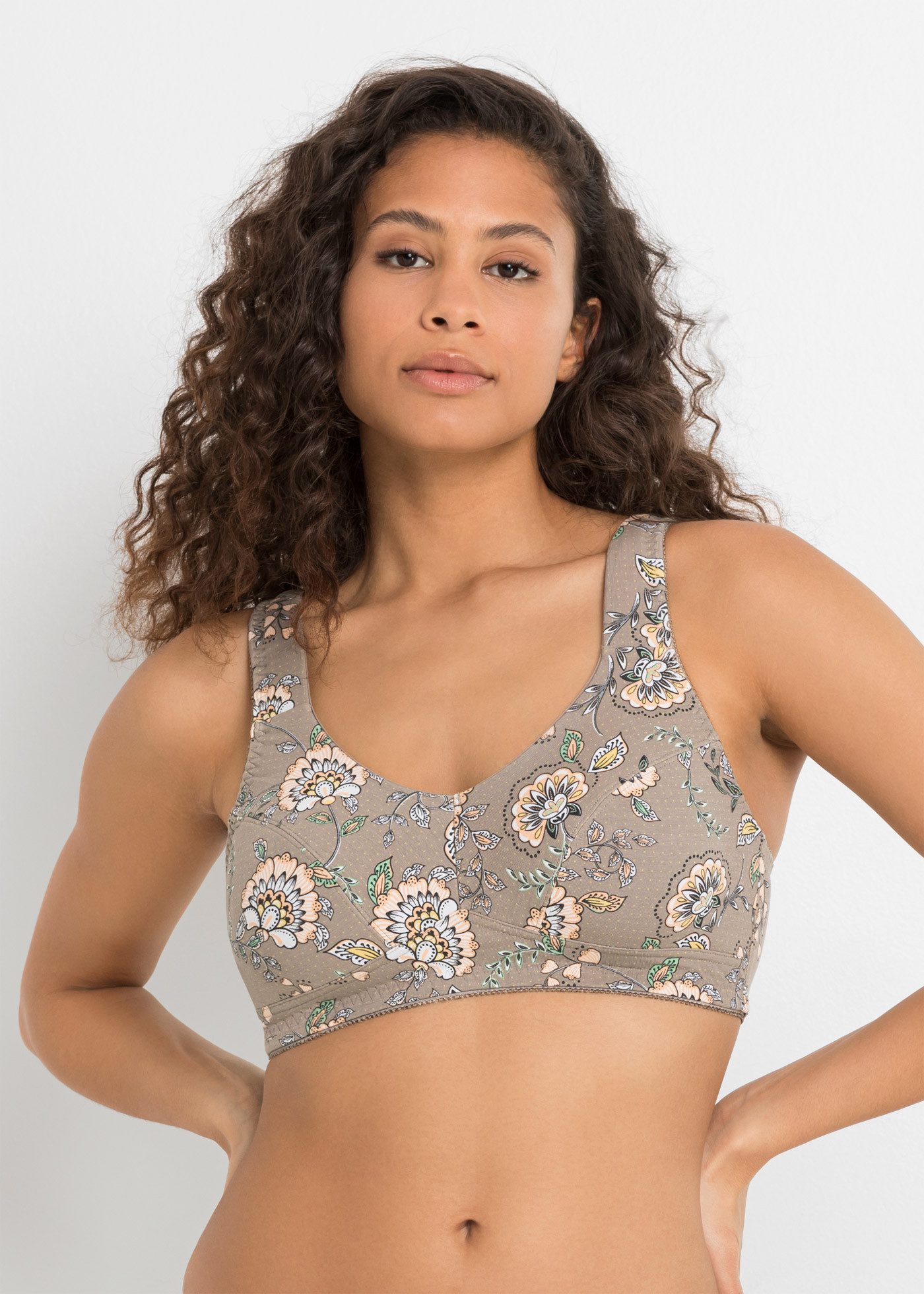 bonprix Büstenhebe (Packung, 3-tlg) bügellose Verarbeitung, für den Alltag, aus Baumwolle und Elasthan