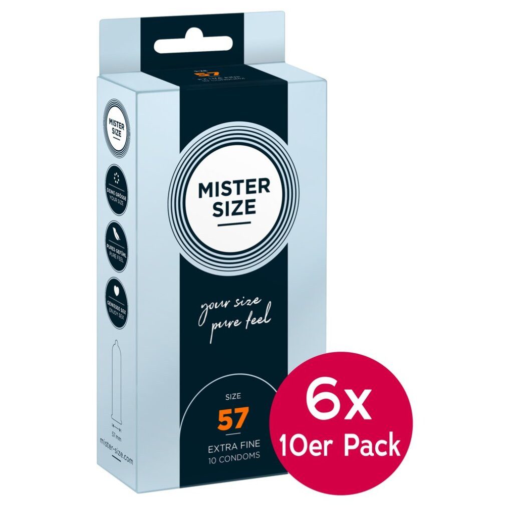 MISTER SIZE Kondome Mister Size Tray 57mm 6x10er