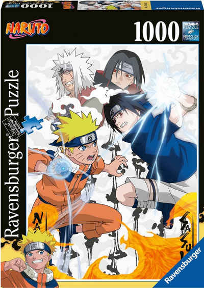 Ravensburger Puzzle Naruto vs. Sasuke, 1000 Puzzleteile, Made in Germany; FSC®- schützt Wald - weltweit