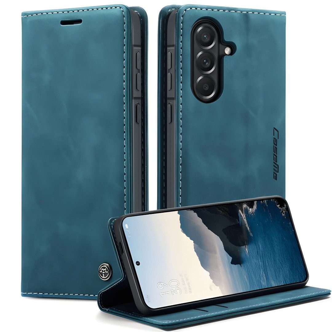 SmartUP Smartphone-Hülle für Samsung Galaxy S25 Klapphülle Fliphülle Tasche Full Case Cover 6,3, integrierte Standfunktion, Kartenfächer
