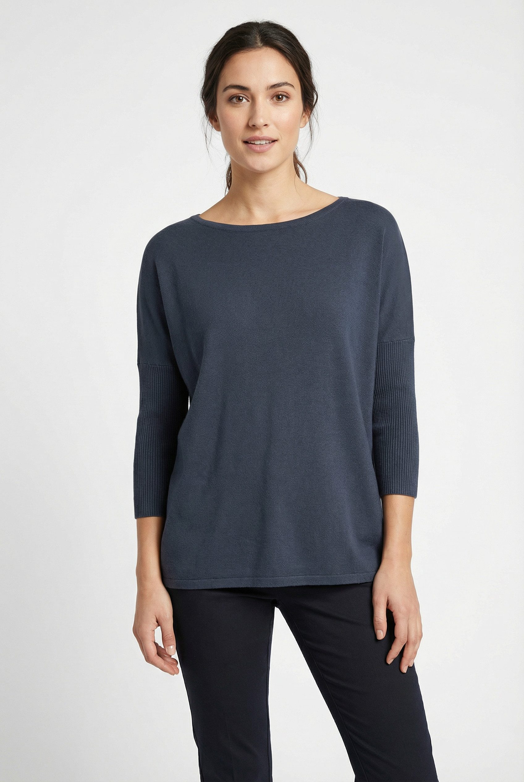 FREEQUENT Strickpullover FQJONE-PU mit 3/4 Armen