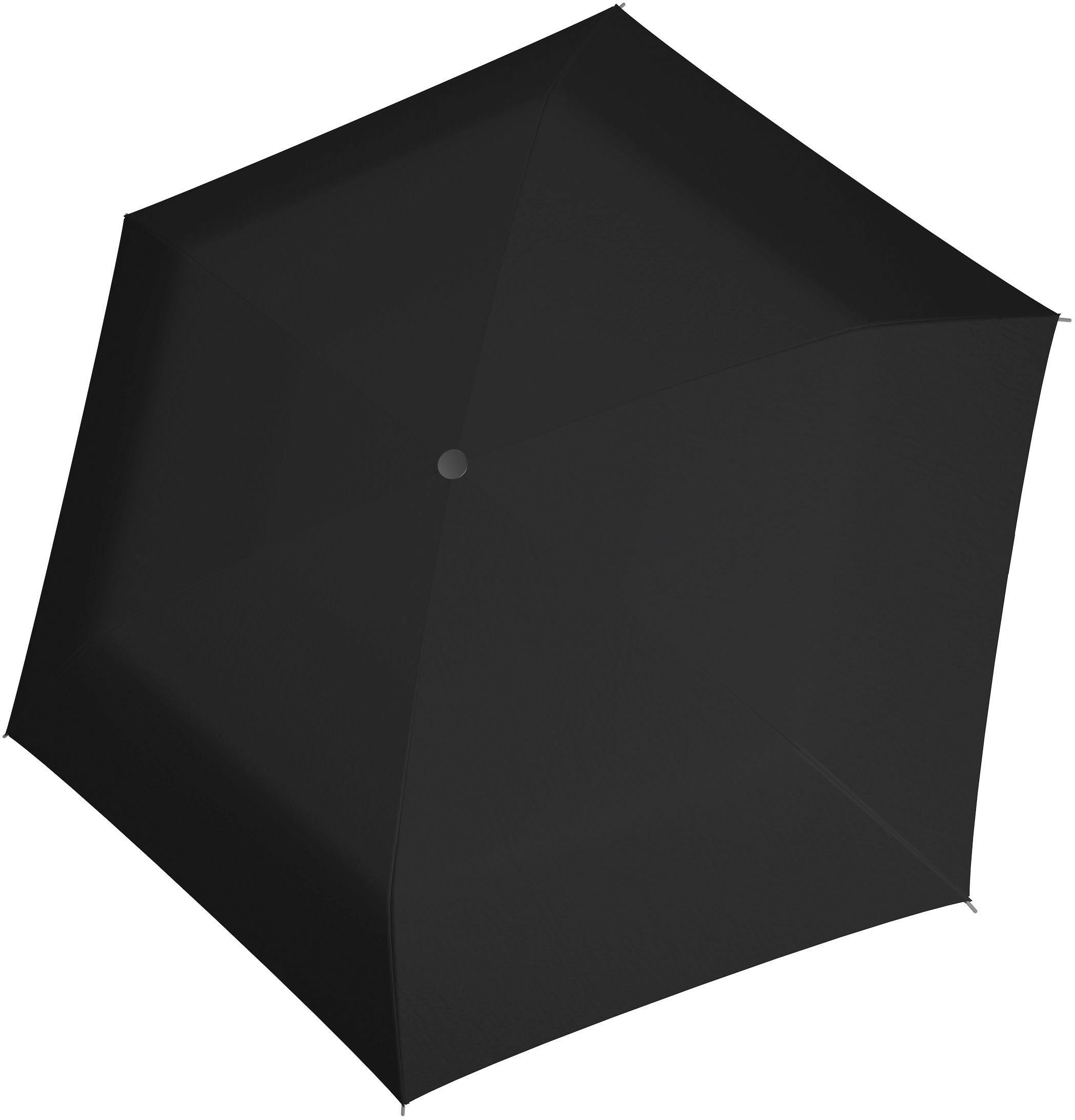 Micro Taschenregenschirm derby Slim, black