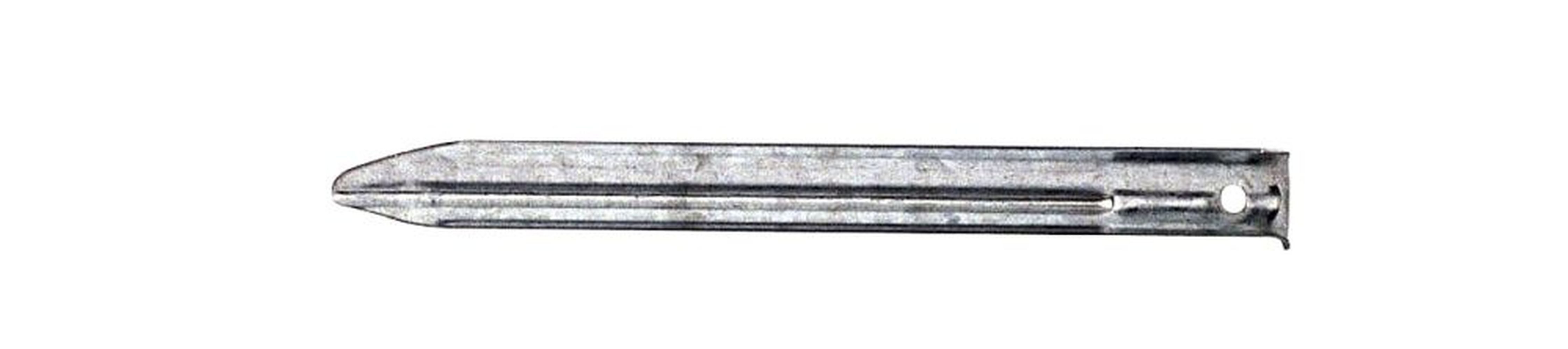 Zelthering BasicNature Stahlblechhering, halbrund 18 cm 6 Stück, Blisterpack