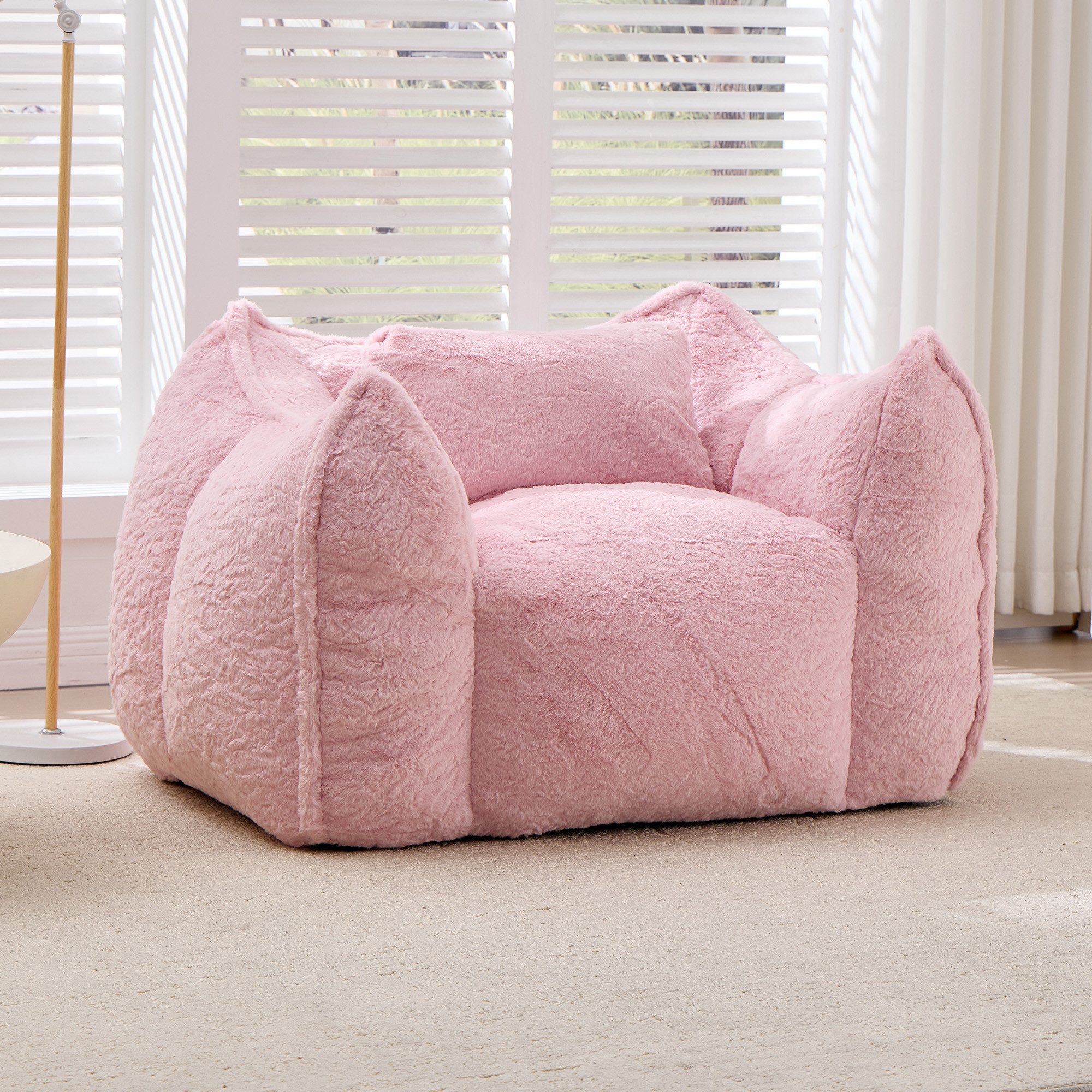 CANMOV Relaxsessel Sessel mit Hocker, Einzelsessel für Wohnzimmer (Relaxsessel mit Hocker), Kleiner Sessel mit einem kissen und ergonomischen Armlehnen