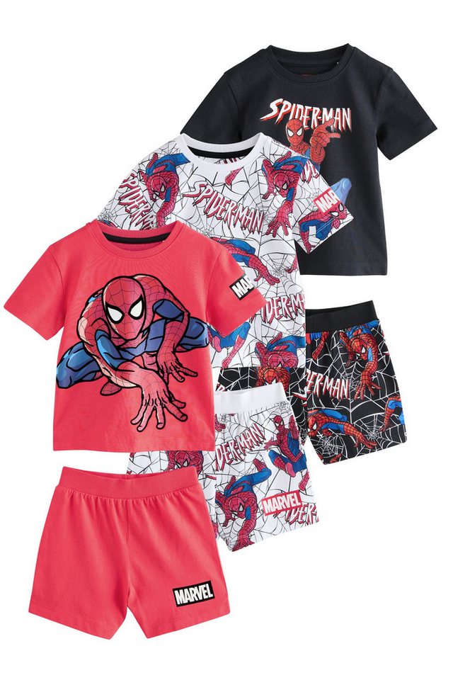 Next Pyjama Kurze Schlafanzüge, 3er-Pack (6 tlg)