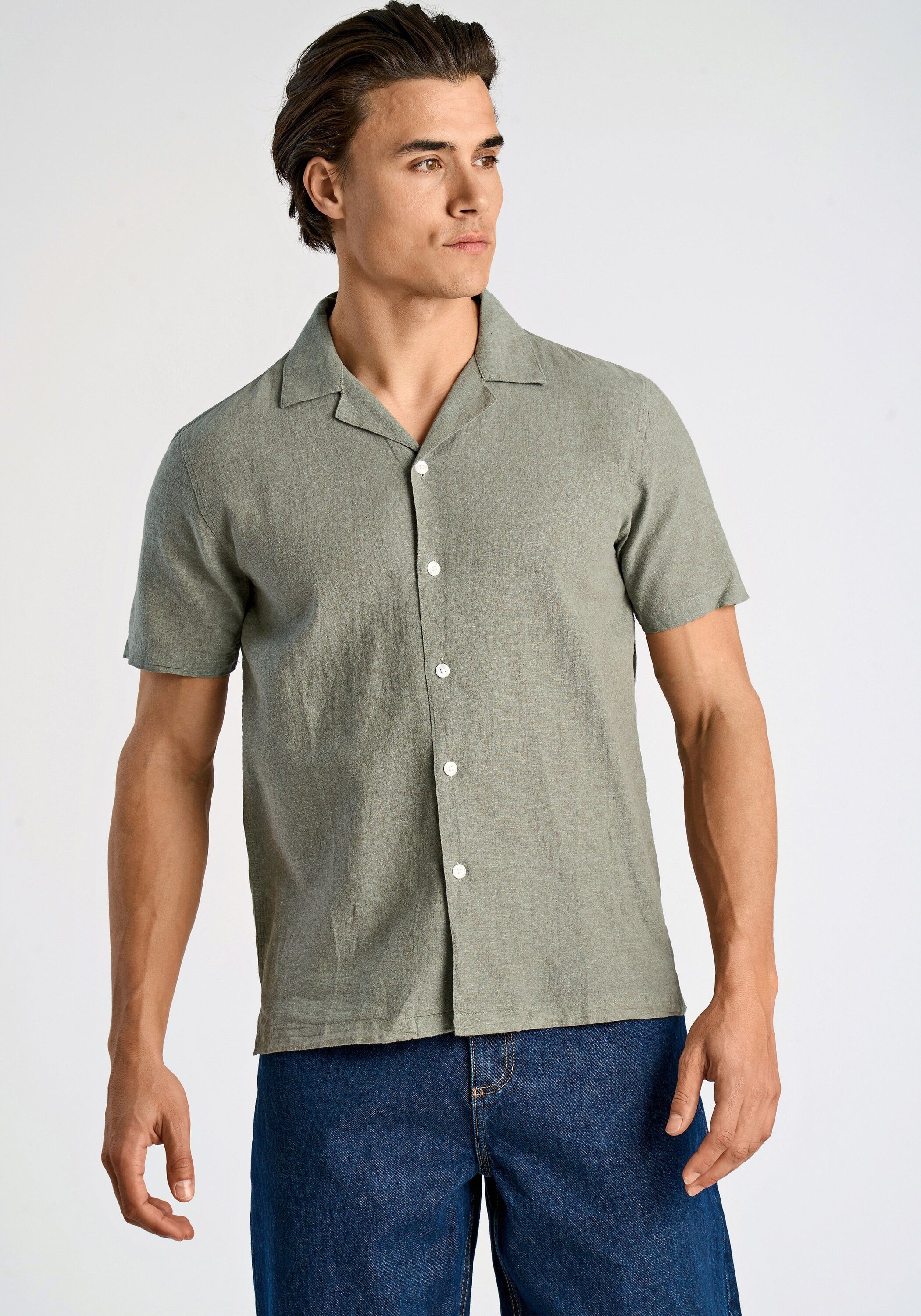 LINDBERGH Leinenhemd Leinenhemd Relaxed Fit günstig online kaufen