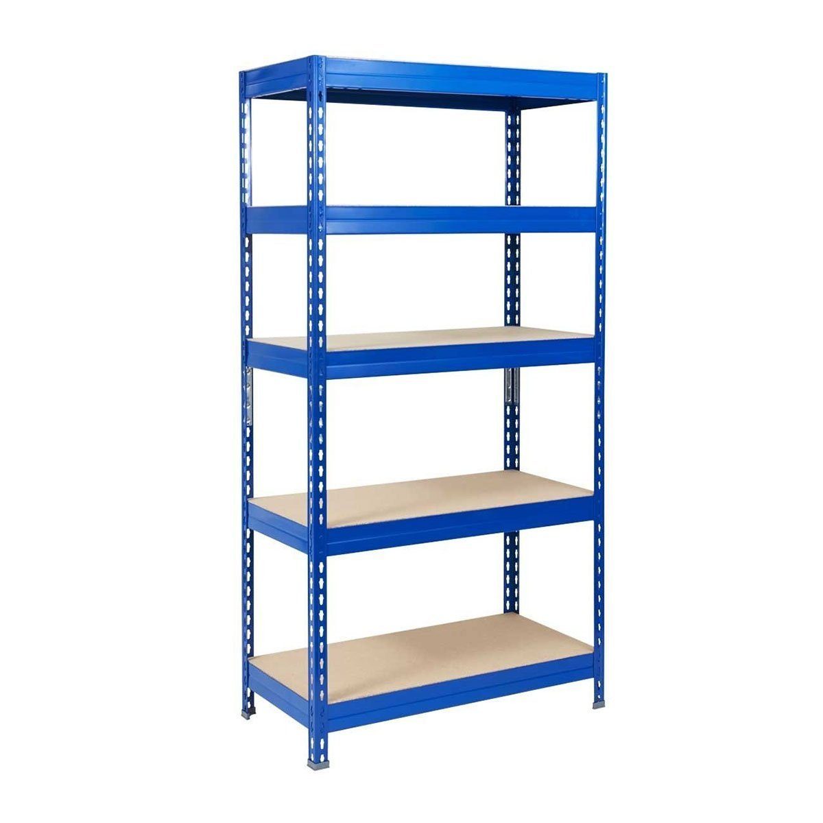 Karat Schwerlastregal Grizzly Blau, 8 Größen, 5 Fachböden, Regal, Lagerregal, 8 Größen