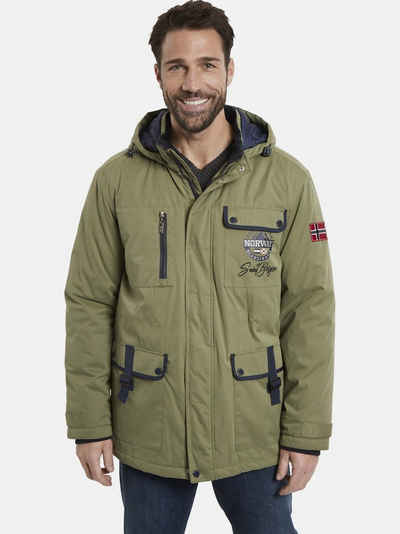 Jan Vanderstorm Outdoorjacke AZULON im Parka-Look, Innen-Tunnelzug