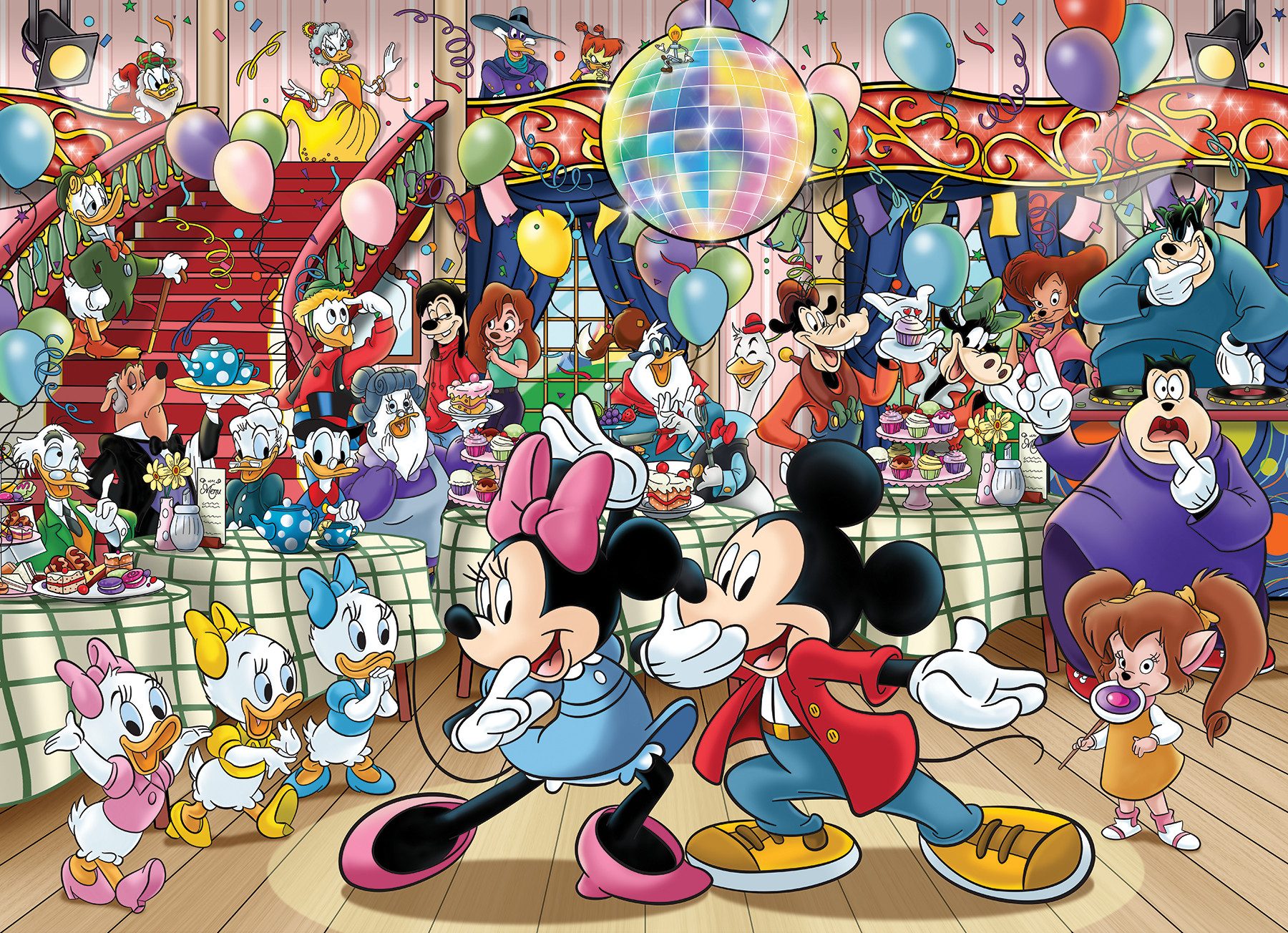 Jumbo Spiele Puzzle Wasgij Original, Disney Mickeys Party, 1000 Teile Puzzl günstig online kaufen