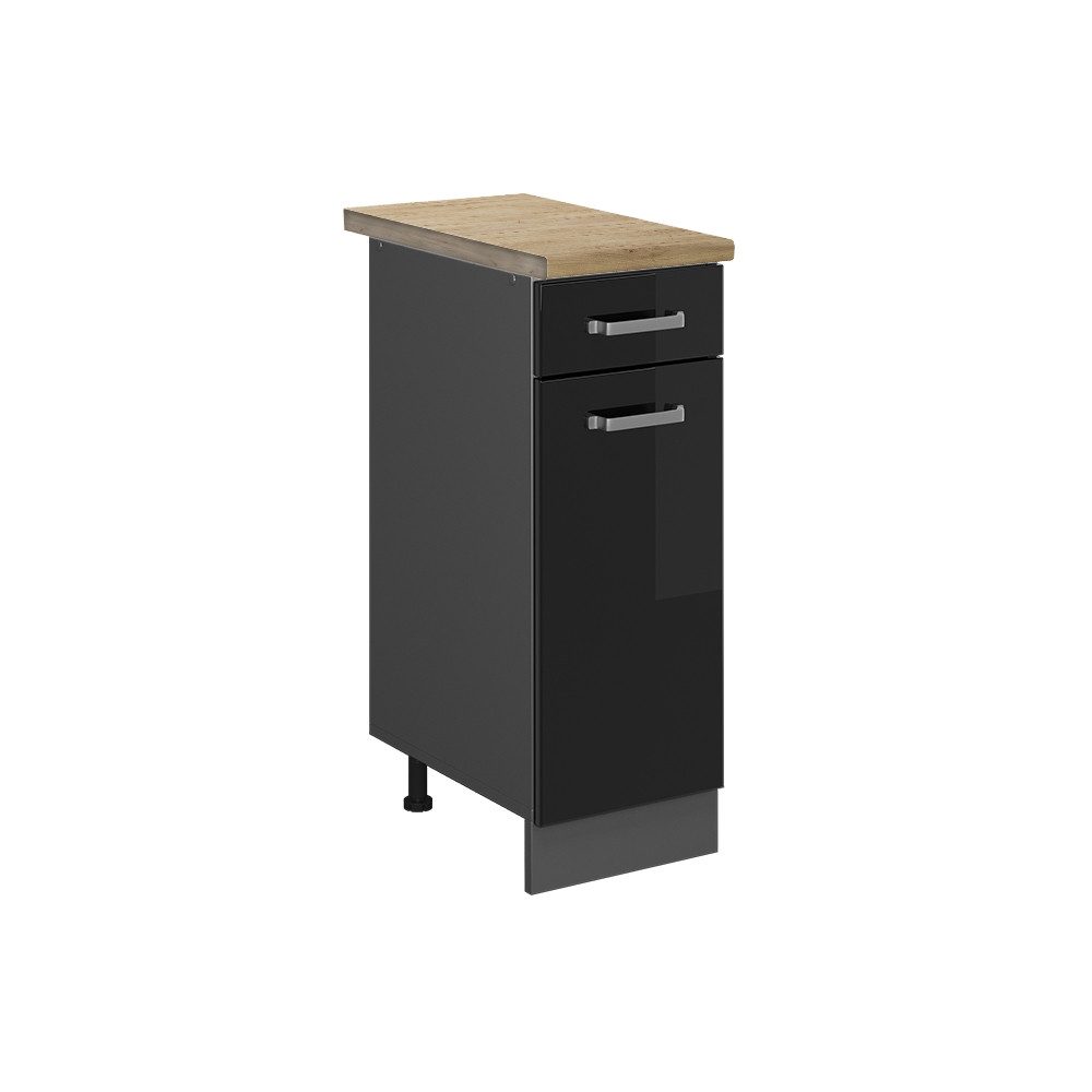 Vicco Unterschrank R-Line, Schwarz Hochglanz/Anthrazit, 30 günstig online kaufen