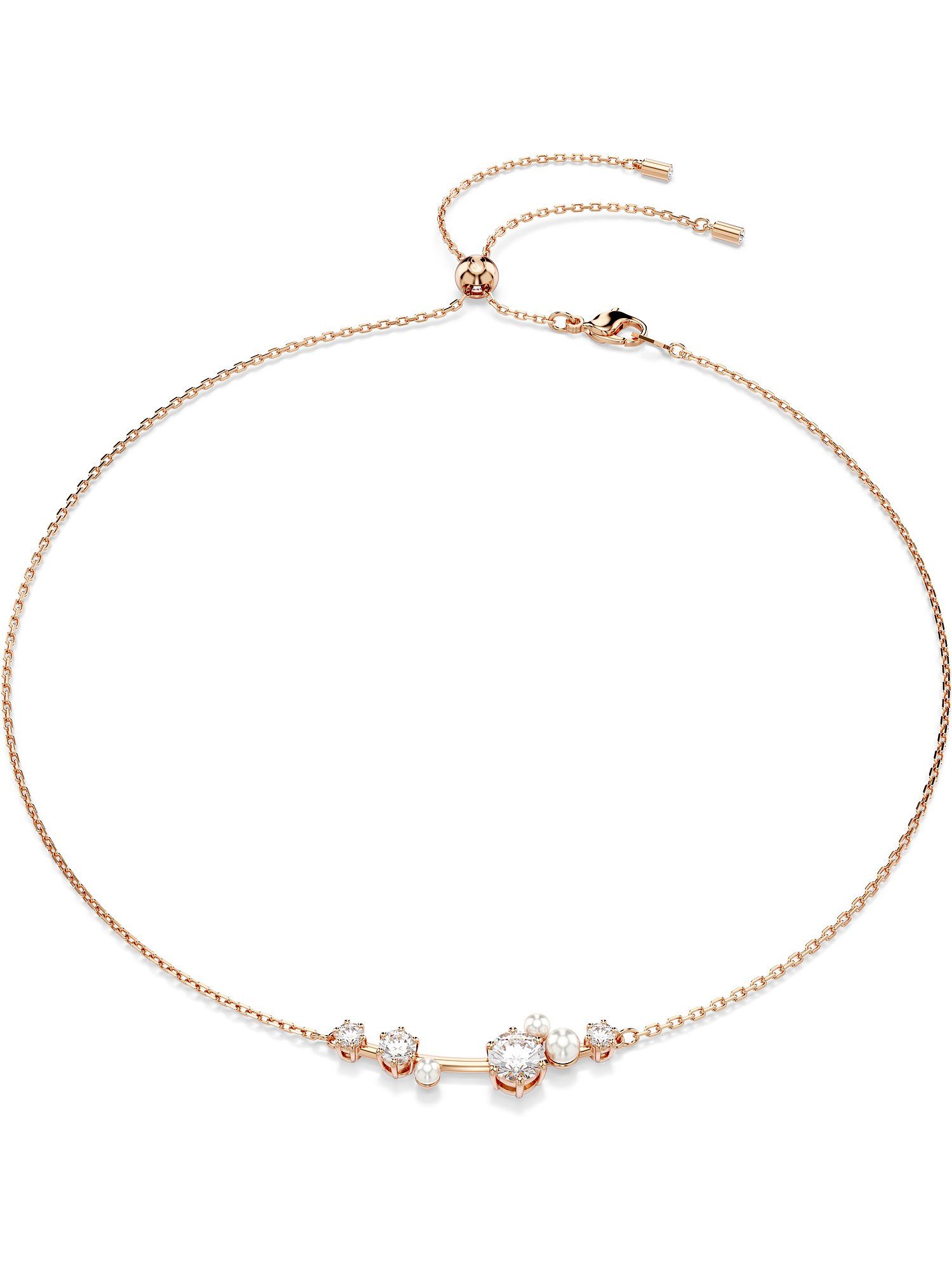 Swarovski Collier Swarovski Damen-Kette Metall Swarovski-Kristall günstig online kaufen