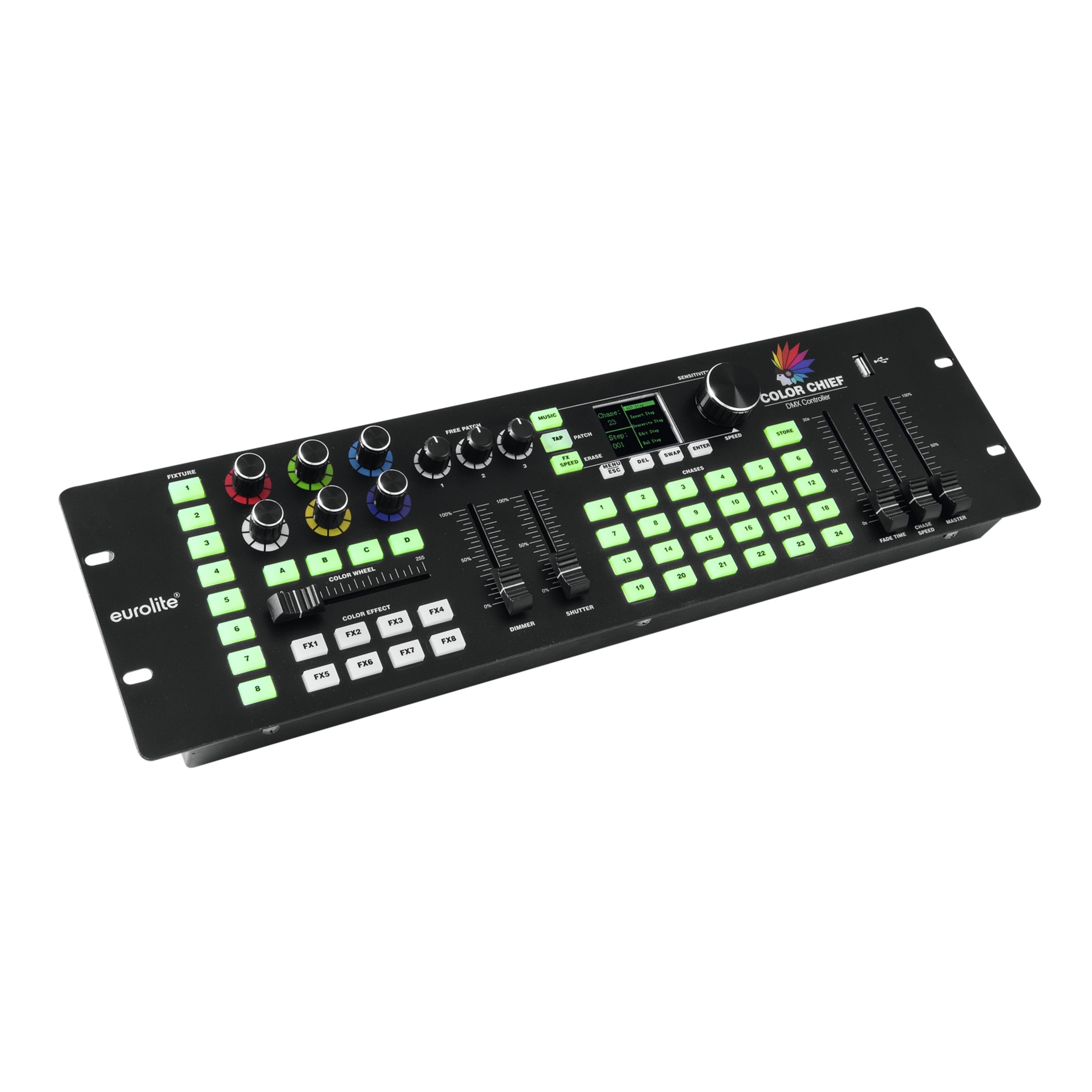 EUROLITE Mischpult, (DMX LED Color Chief Controller, Steuerungen für Licht, DMX Lichtsteuerungen), DMX LED Color Chief Controller - DMX Licht­steu­erung