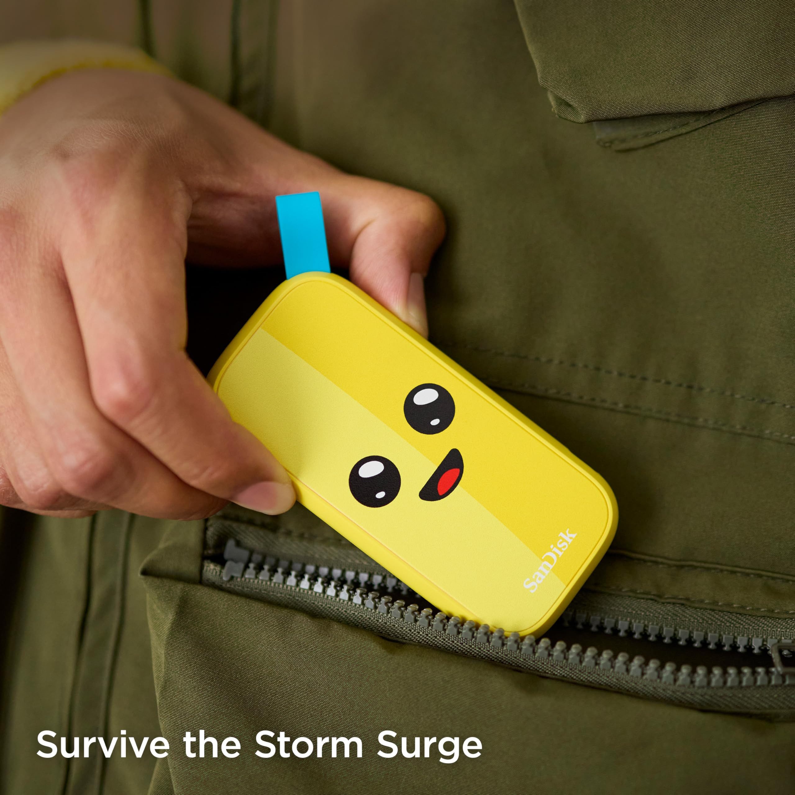 Sandisk SanDisk Fortnite® Peely™ Edition HDD-Festplatte, Mit Peely™ Design, USB Typ-C, 1 TB, Lesegeschwindigkeit 800MB/s