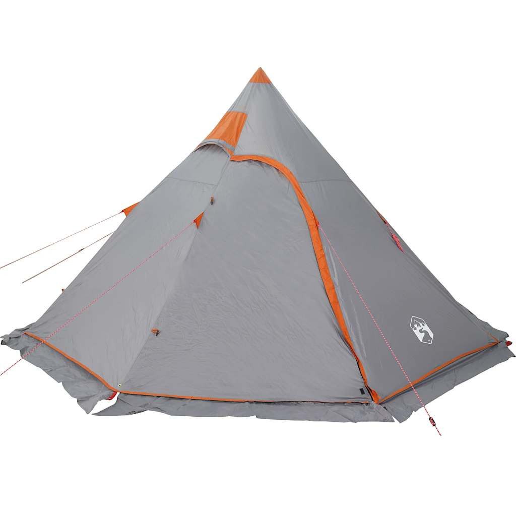 vidaXL Tipi-Zelt Tipi-Campingzelt 5 Personen Grau günstig online kaufen