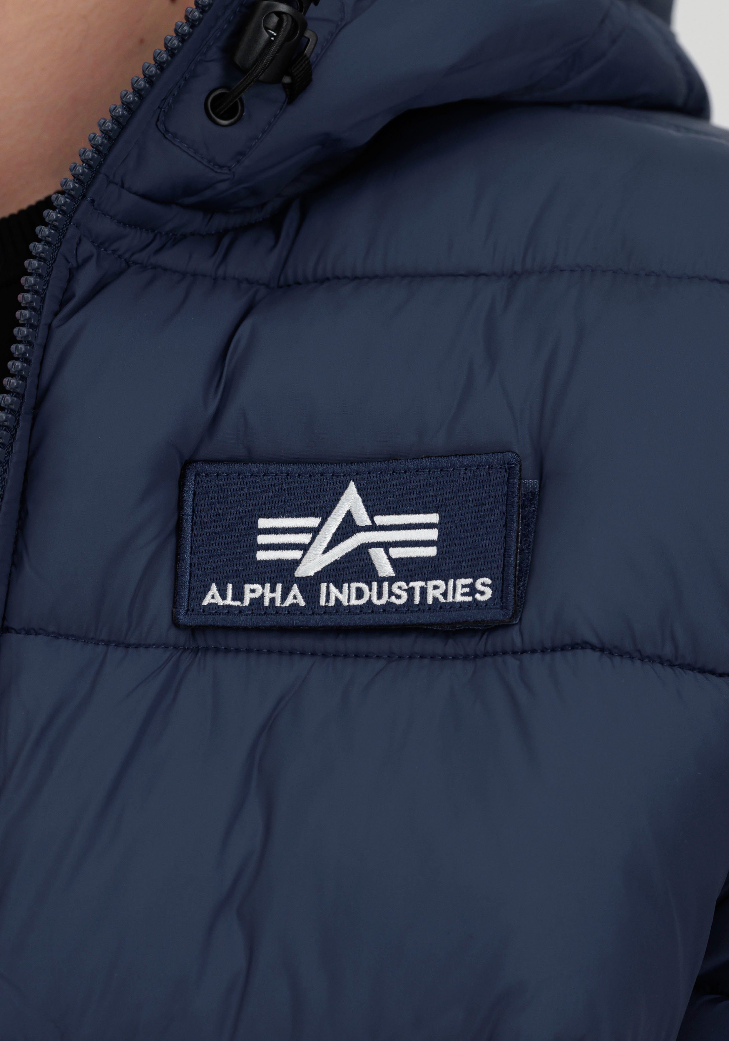 FD Puffer Blue Steppjacke rep Hooded Alpha Industries Alpha