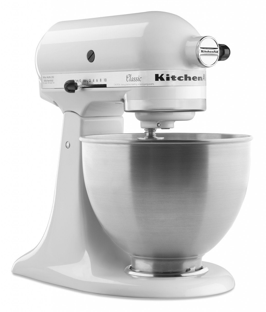 Weiß L Küchenmaschine KitchenAid 5K45SS Küchenmaschine KitchenAid Classic 4,3