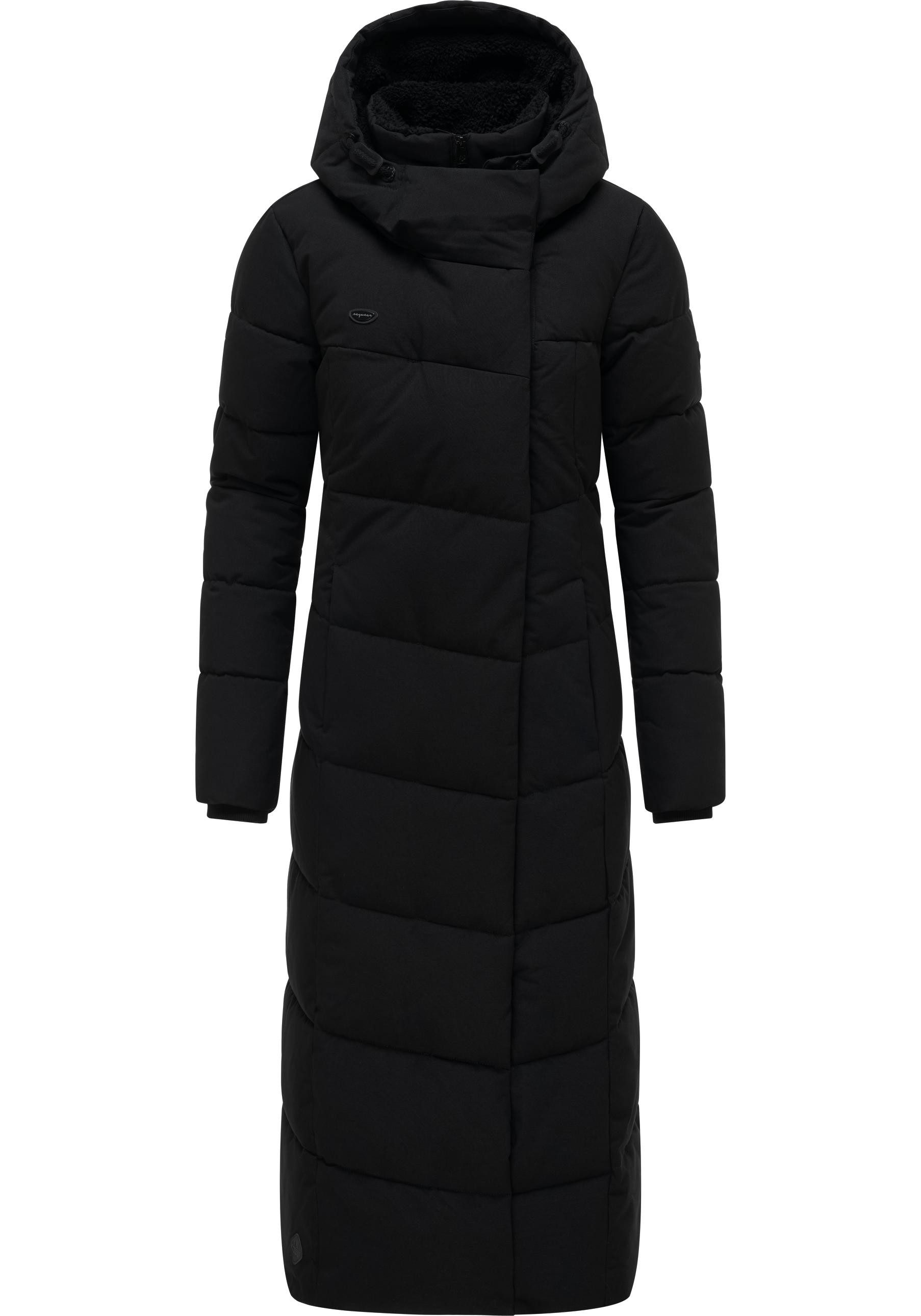 Ragwear Steppmantel Pavla Extralong zeitloser, wasserdichter Damen Wintermantel