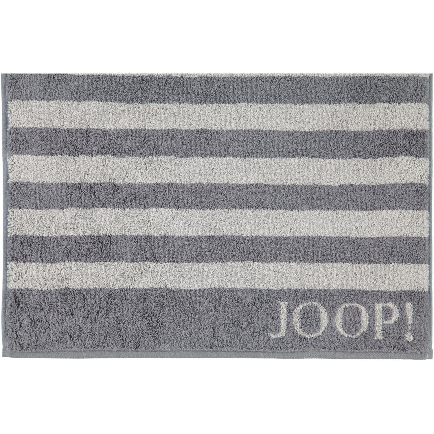 Joop! Handtücher Stripes Baumwolle 1610, (77) 100% Anthrazit Classic