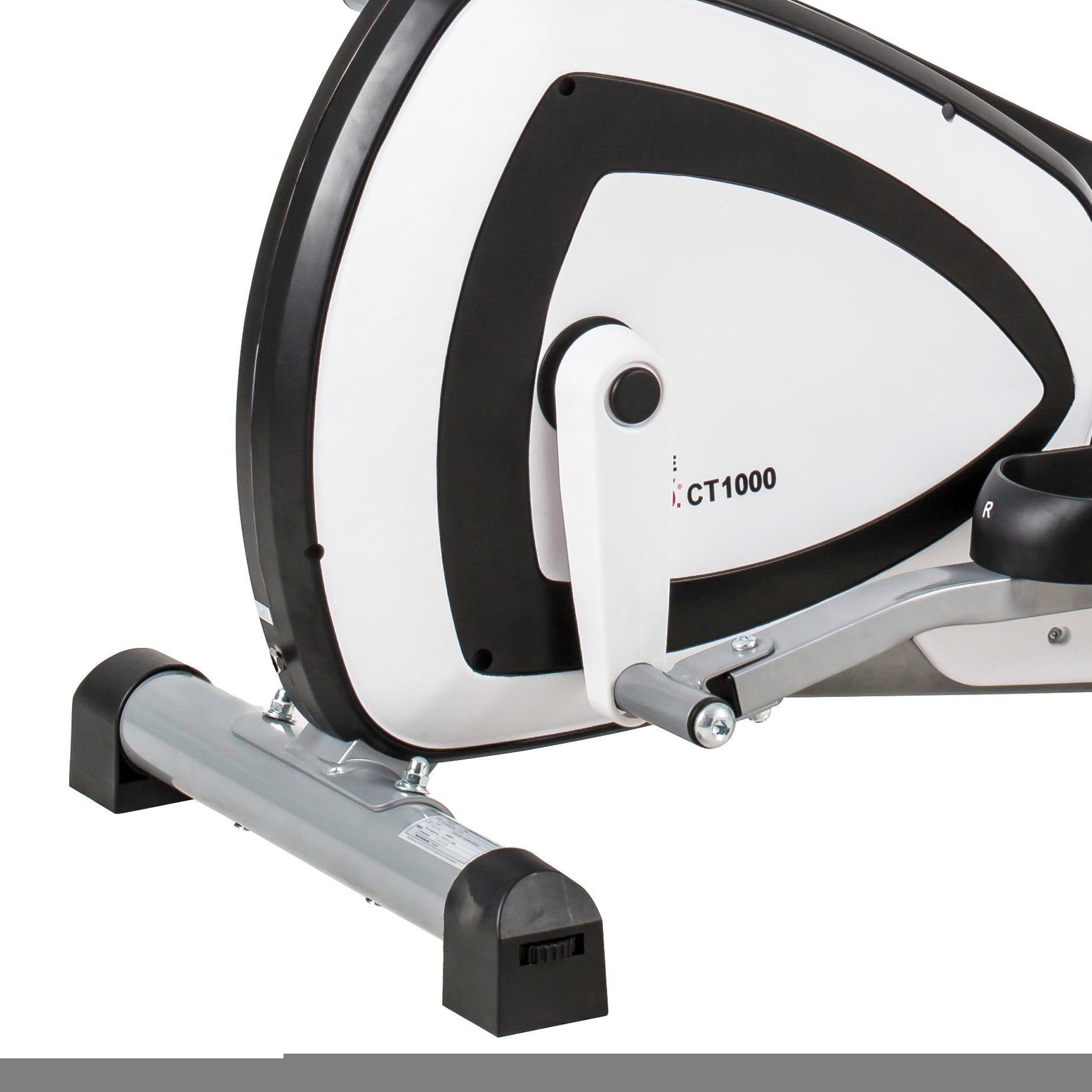 MOTIVE FITNESS by U.N.O. Crosstrainer-Ergometer CT 1000 (mit/ohne Unterlegmatte) (Fitnessgerät), 120 kg max. Benutzergewicht, 24 Widerstandsstufen