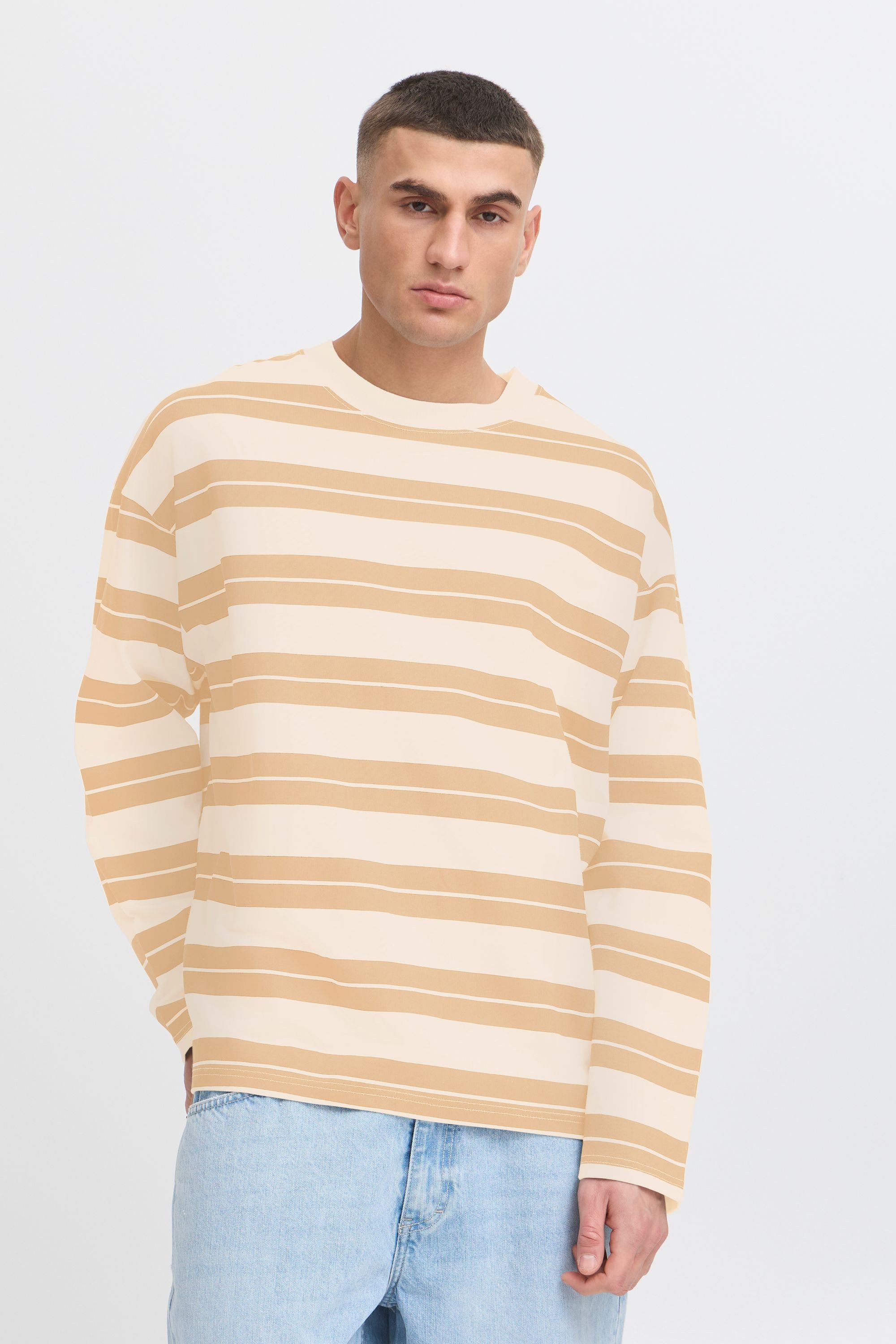 !Solid Sweater SDPEACE Gestreiftes Sweatshirt