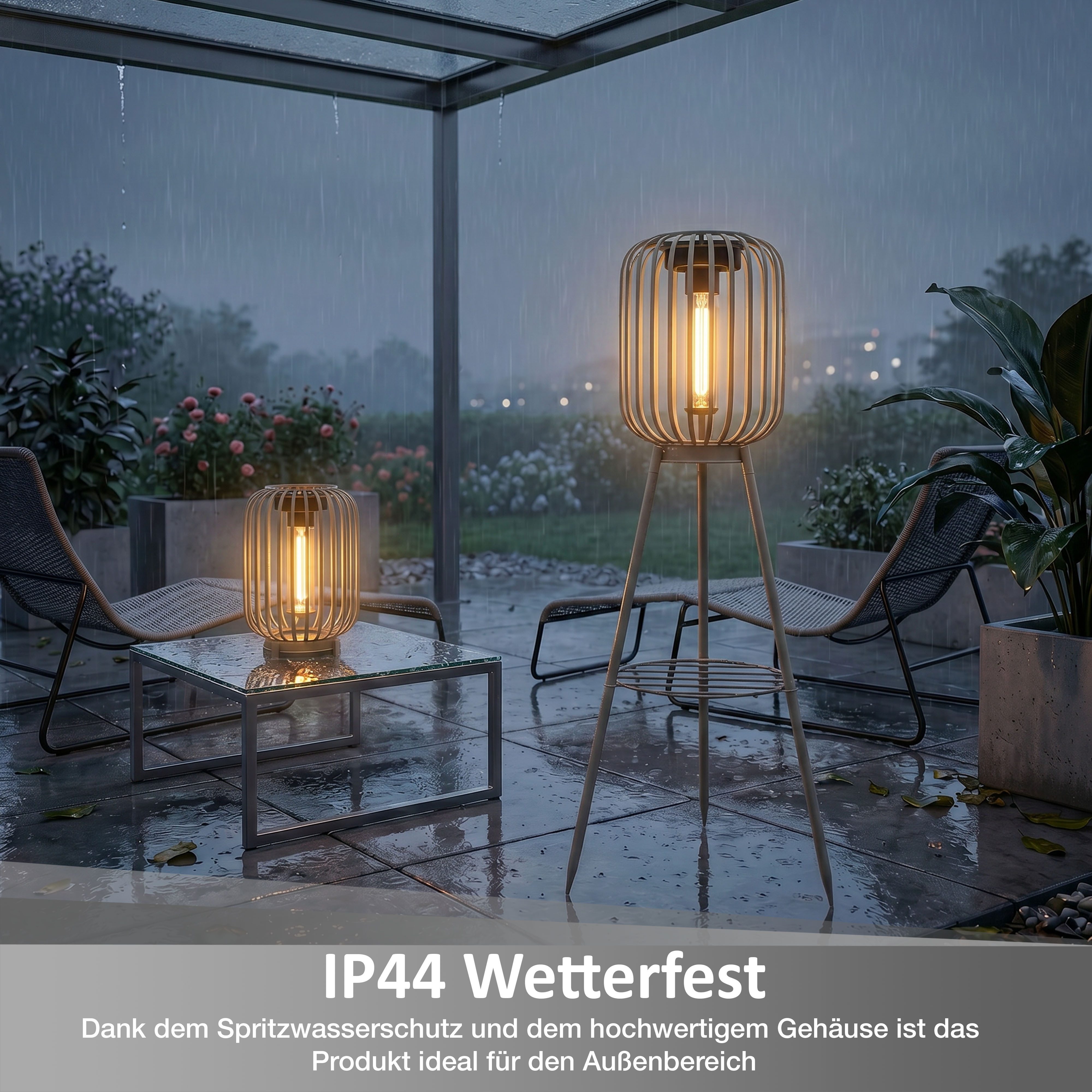 Elblight.de LED Solarleuchte Garten Stehleuchte 3in1 für Garten und Terrasse – Bild 5 von 5