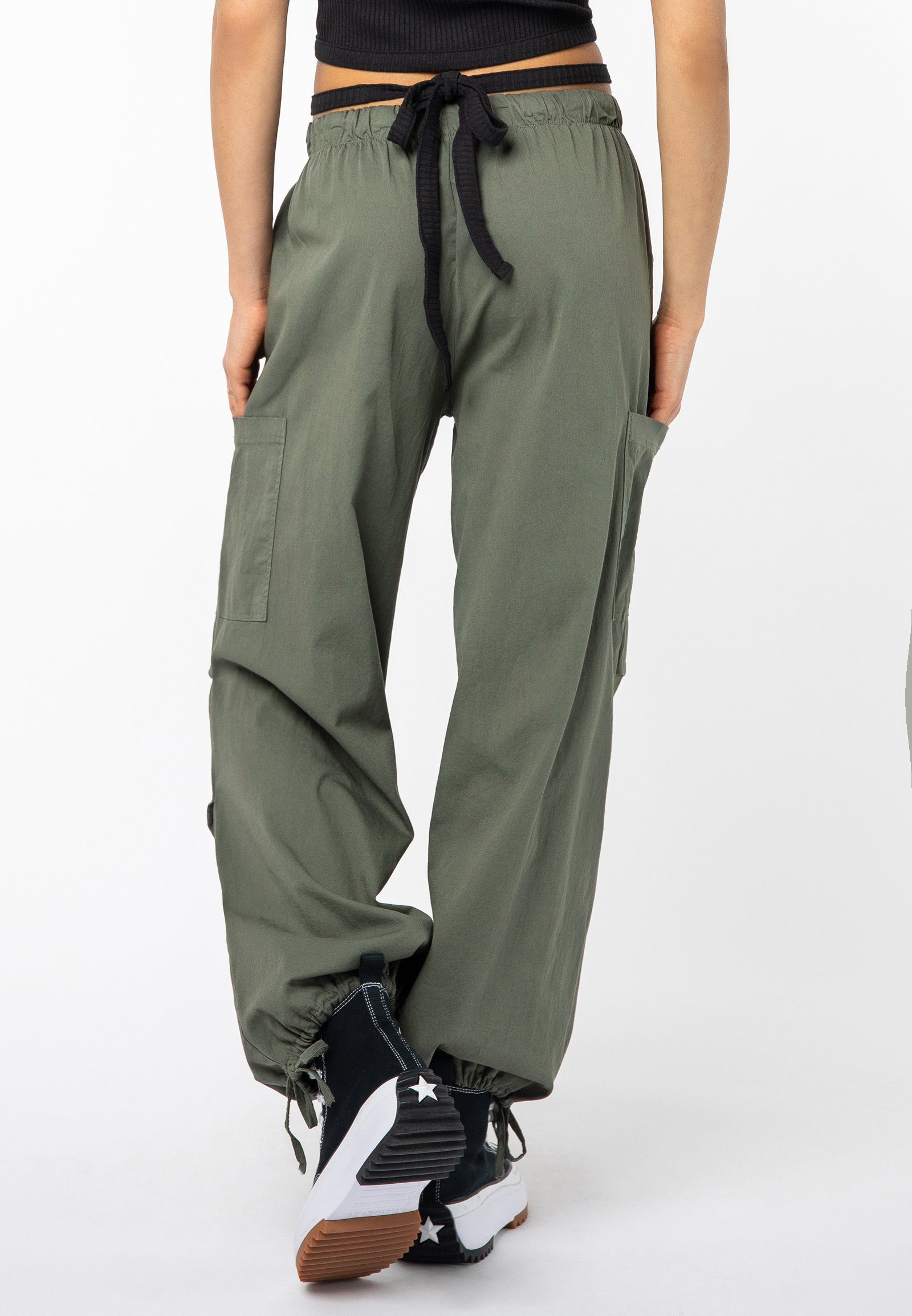 SUBLEVEL Cargohose Parachute Cargohose Baggy, Cargohose, Haremhose günstig online kaufen