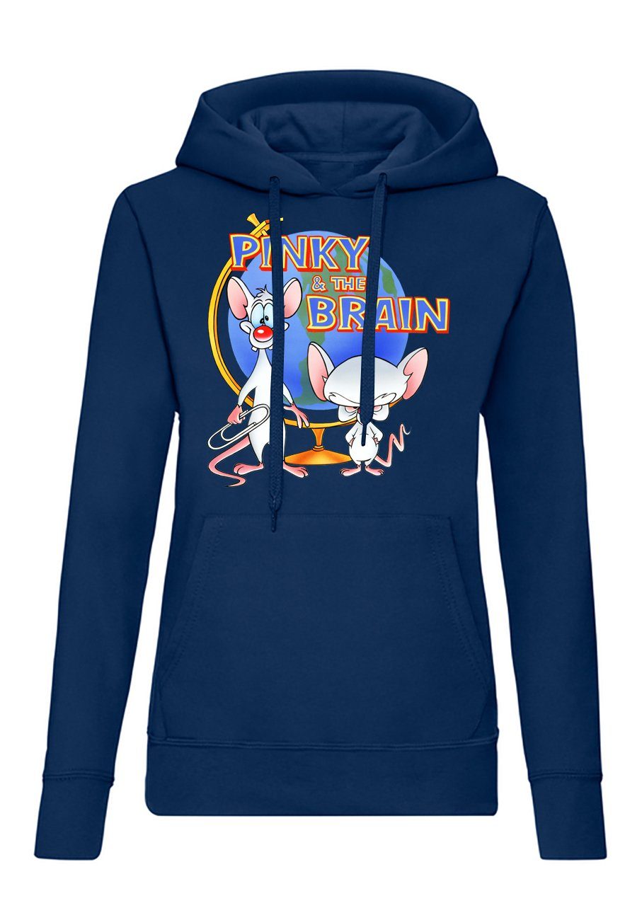 Hoodie Damen Pinky and the Brain Comic Cartoon Weltherrschaft