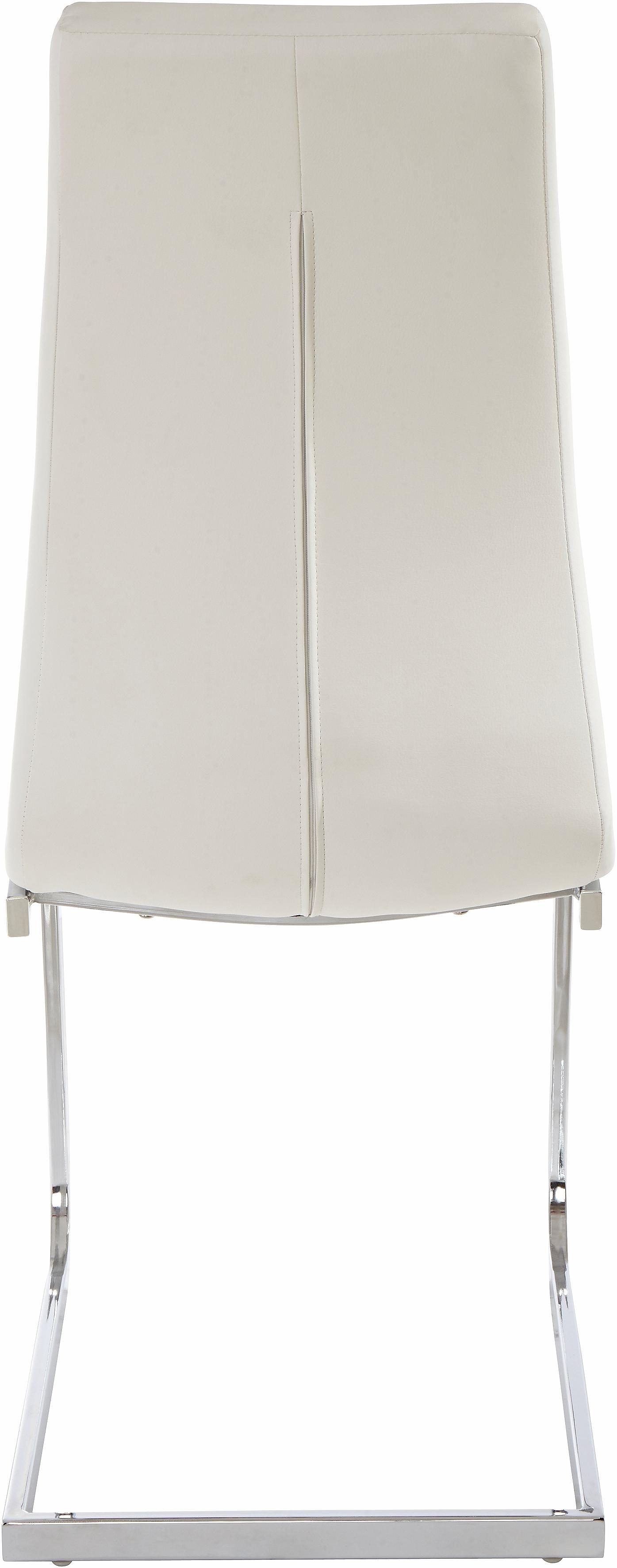 OTTO home Freischwinger Lola (Set, 4 St), 2 oder 4 Stück, Bezug in Kunstleder oder Samtsoff, chrom Metallgestell – Bild 4 von 5