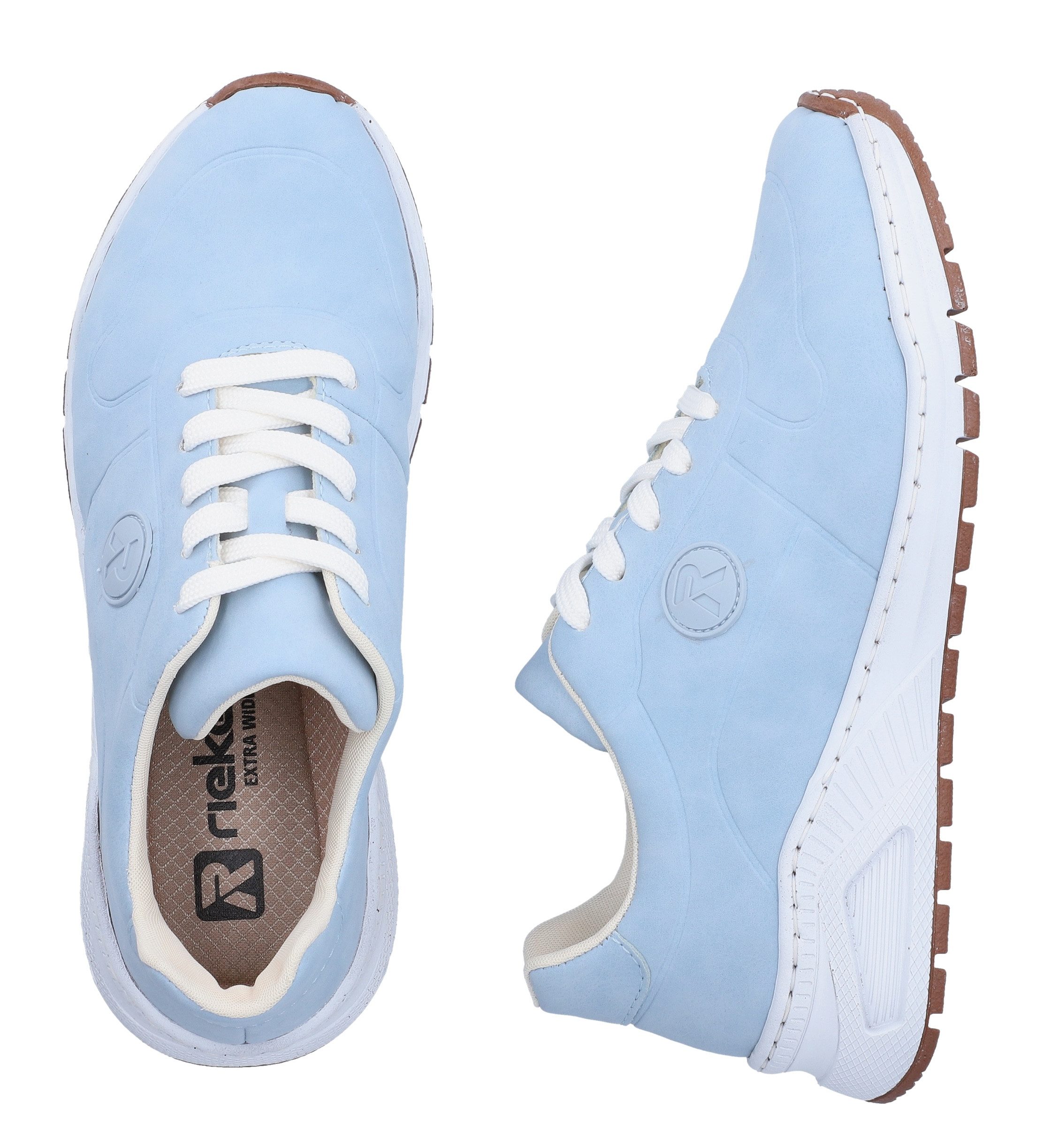 Rieker Sneaker mit MemoSoft-Innensohle, Freizeitschuh, Halbschuh, Schnürschuh