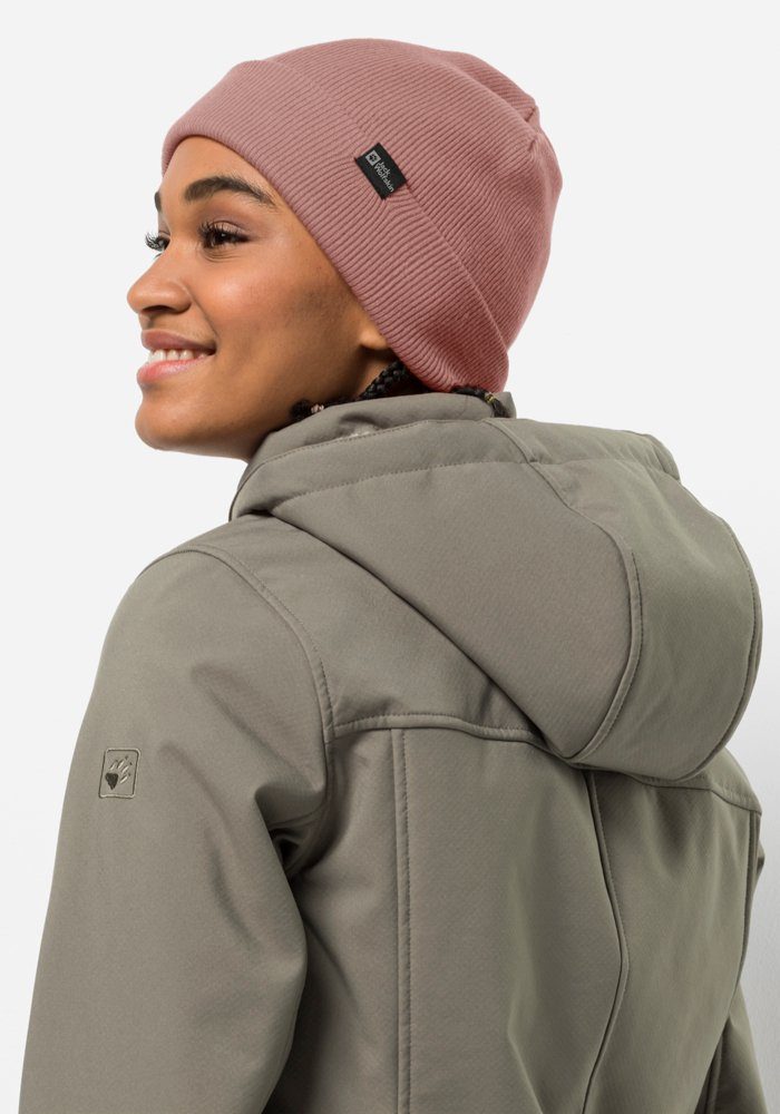 [Jetzt ist die Zeit zum Kaufen!] Jack Wolfskin Strickmütze RIB HAT altrosa