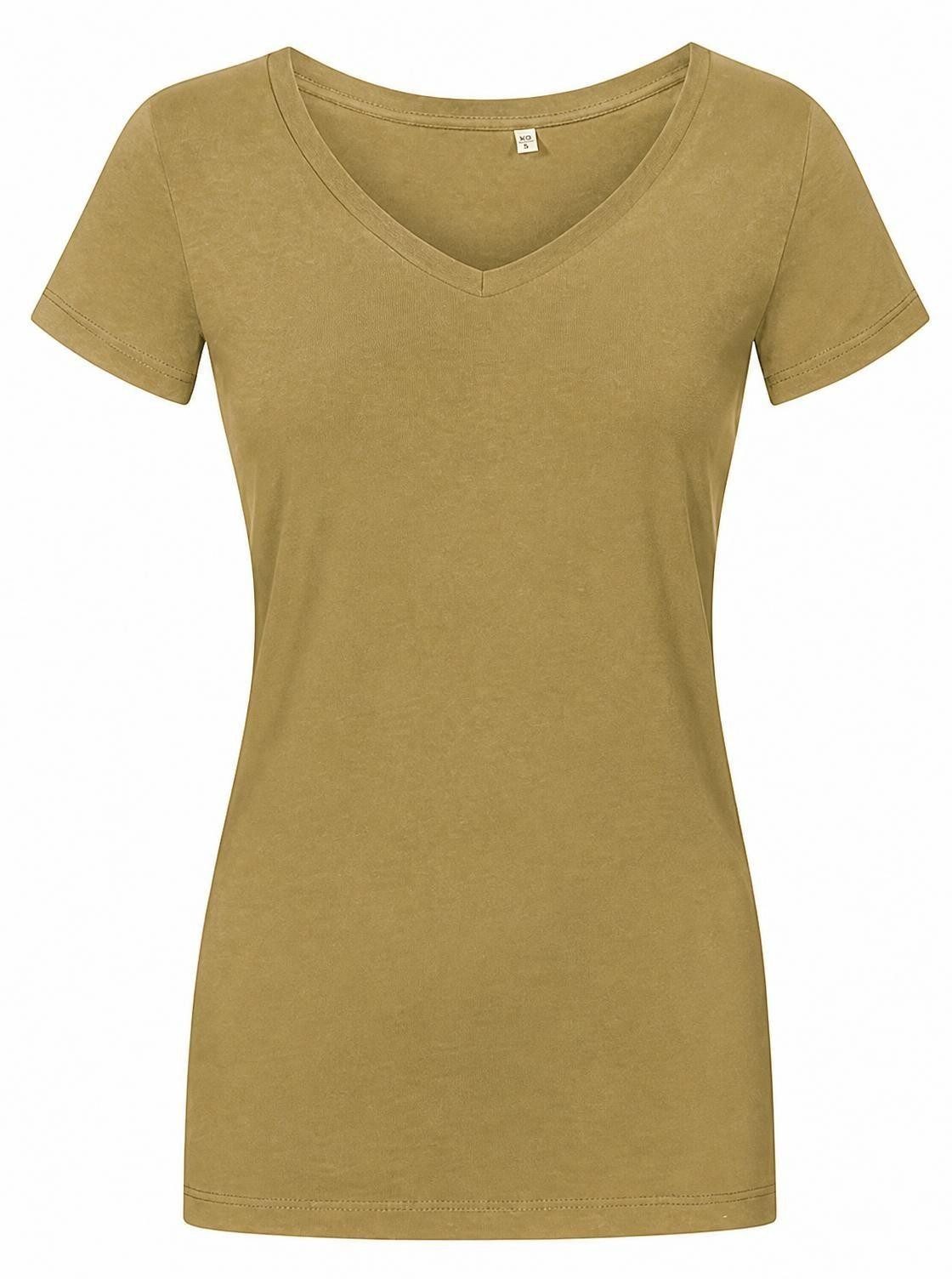 Promodoro V-Shirt Damen V-Neck T-Shirt, Gekämmte Baumwolle
