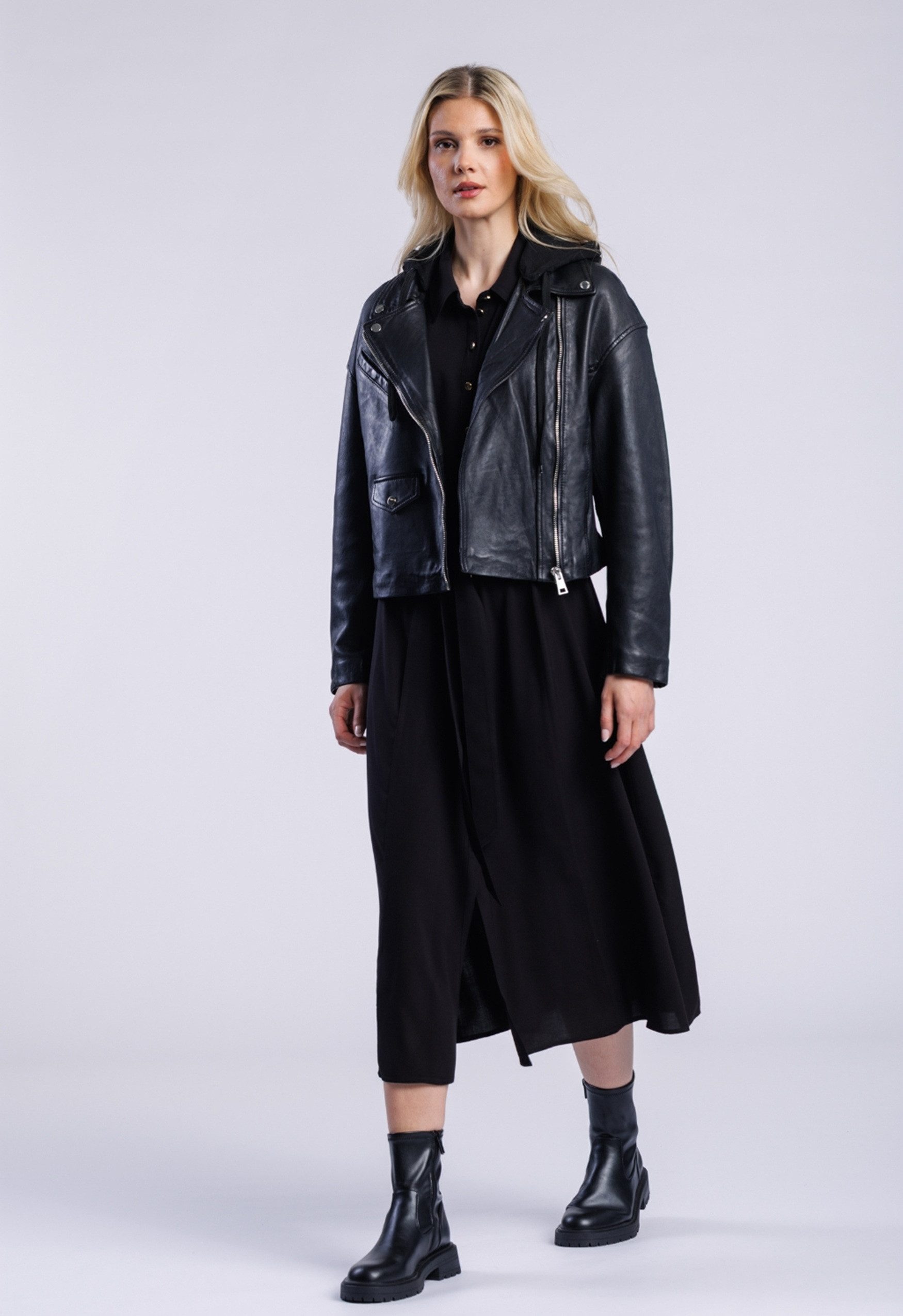 Freaky Nation Lederjacke Black Vibe-FN