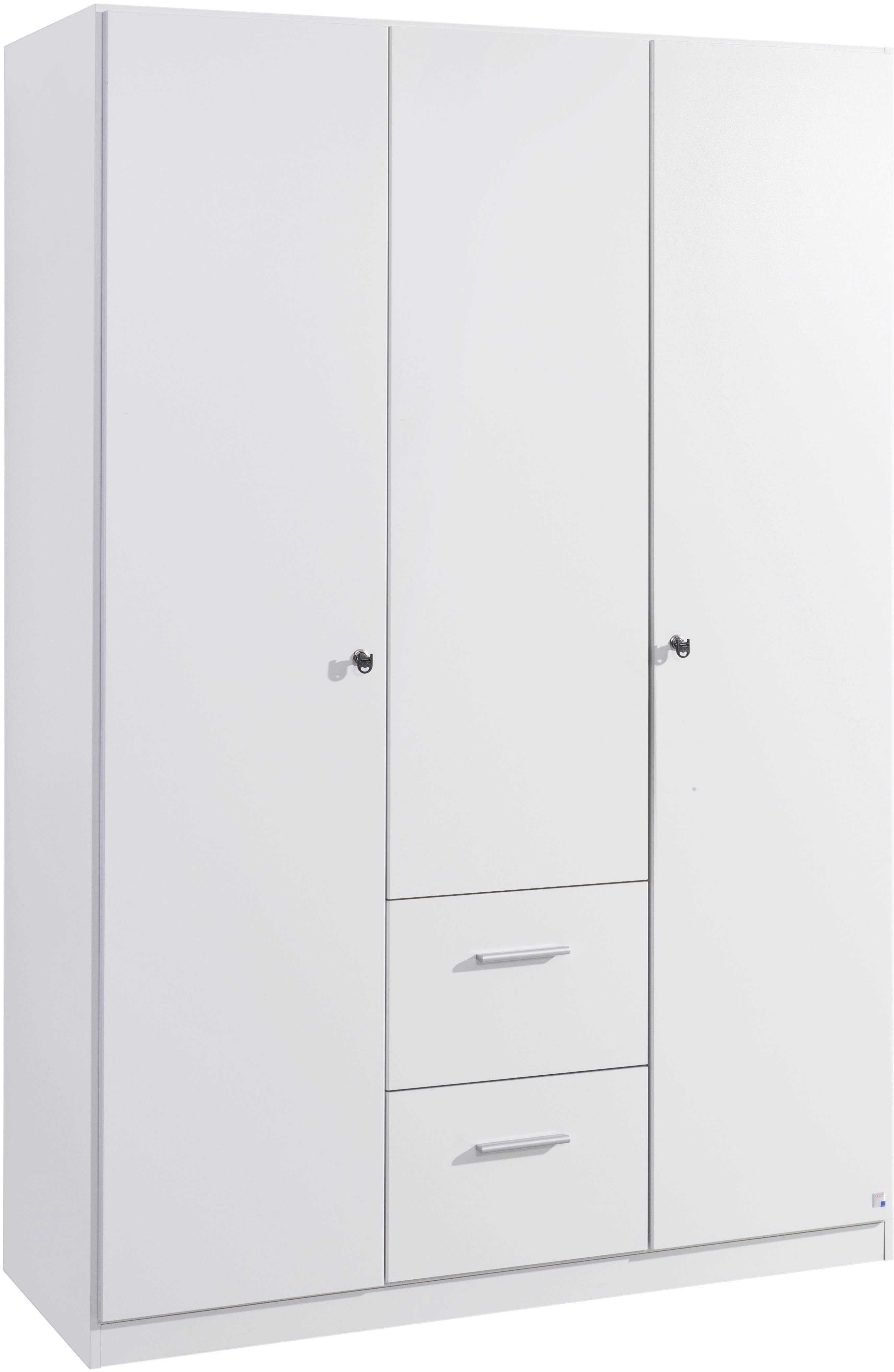 rauch Drehtürenschrank Kleiderschrank Schrank Garderobe Schlafzimmer Büroschrank BUCHHOLZ (mit Schloss, in Breite 90, 135 und 180 cm) viel Stauraum, durchgehende Tür abschließbar MADE IN GERMANY
