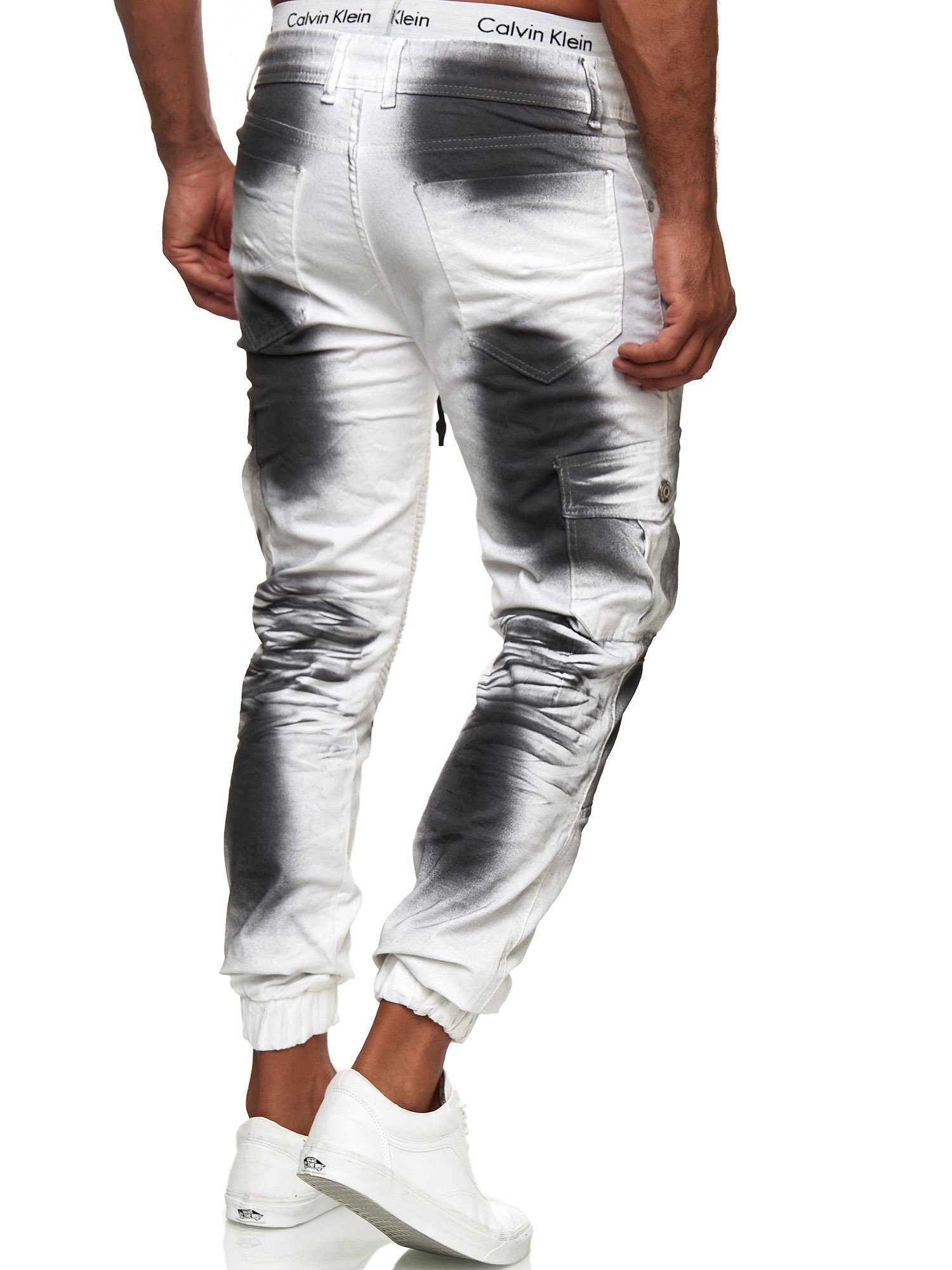 Streetwear, Cargohose Straight-Jeans Dirty 3207C White OneRedox 1-tlg) Business Freizeit (Chino Casual