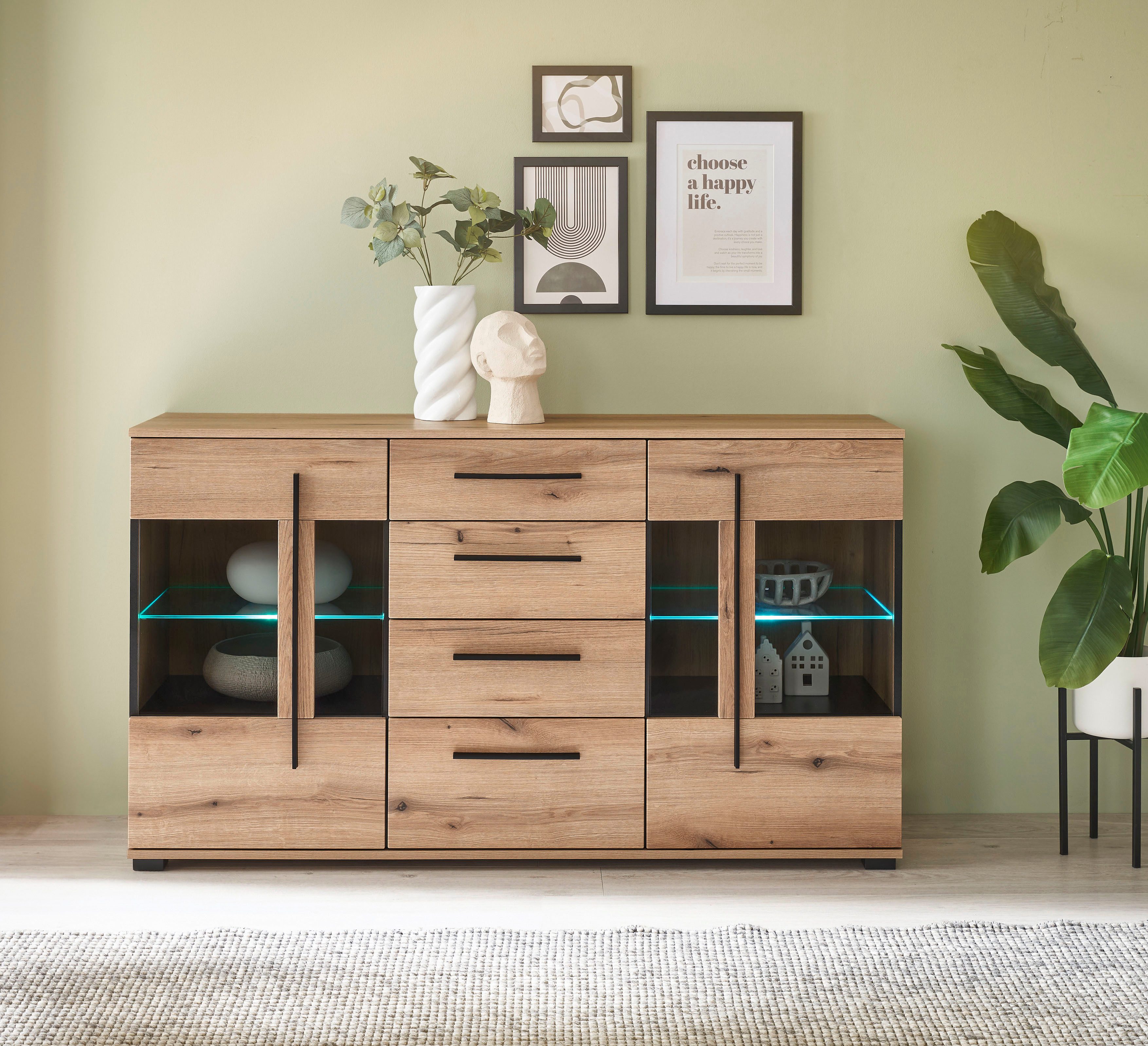INOSIGN Sideboard Cantara, moderner Schrank, Kommode in Eiche Evoke oder we günstig online kaufen