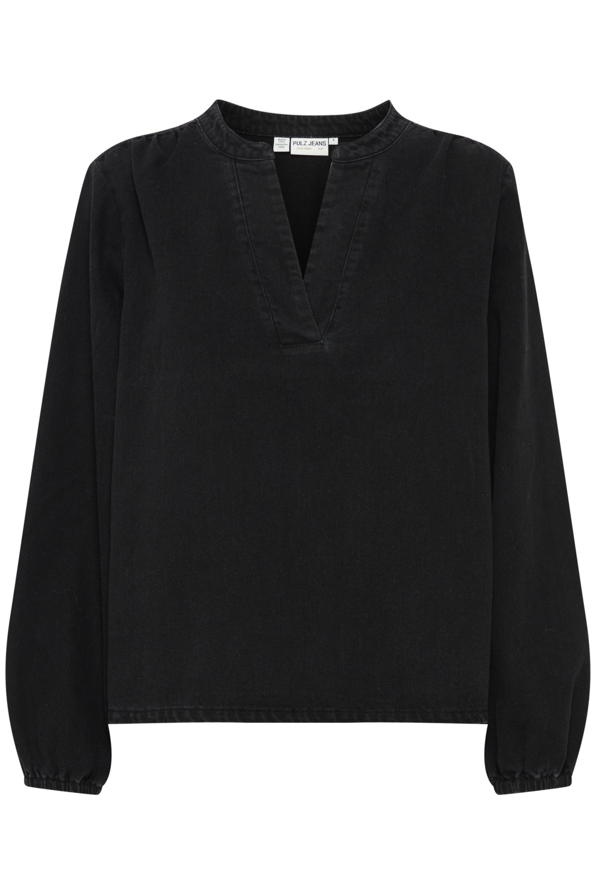 Pulz Jeans Langarmbluse PZMALIA V-Neck Blouse günstig online kaufen