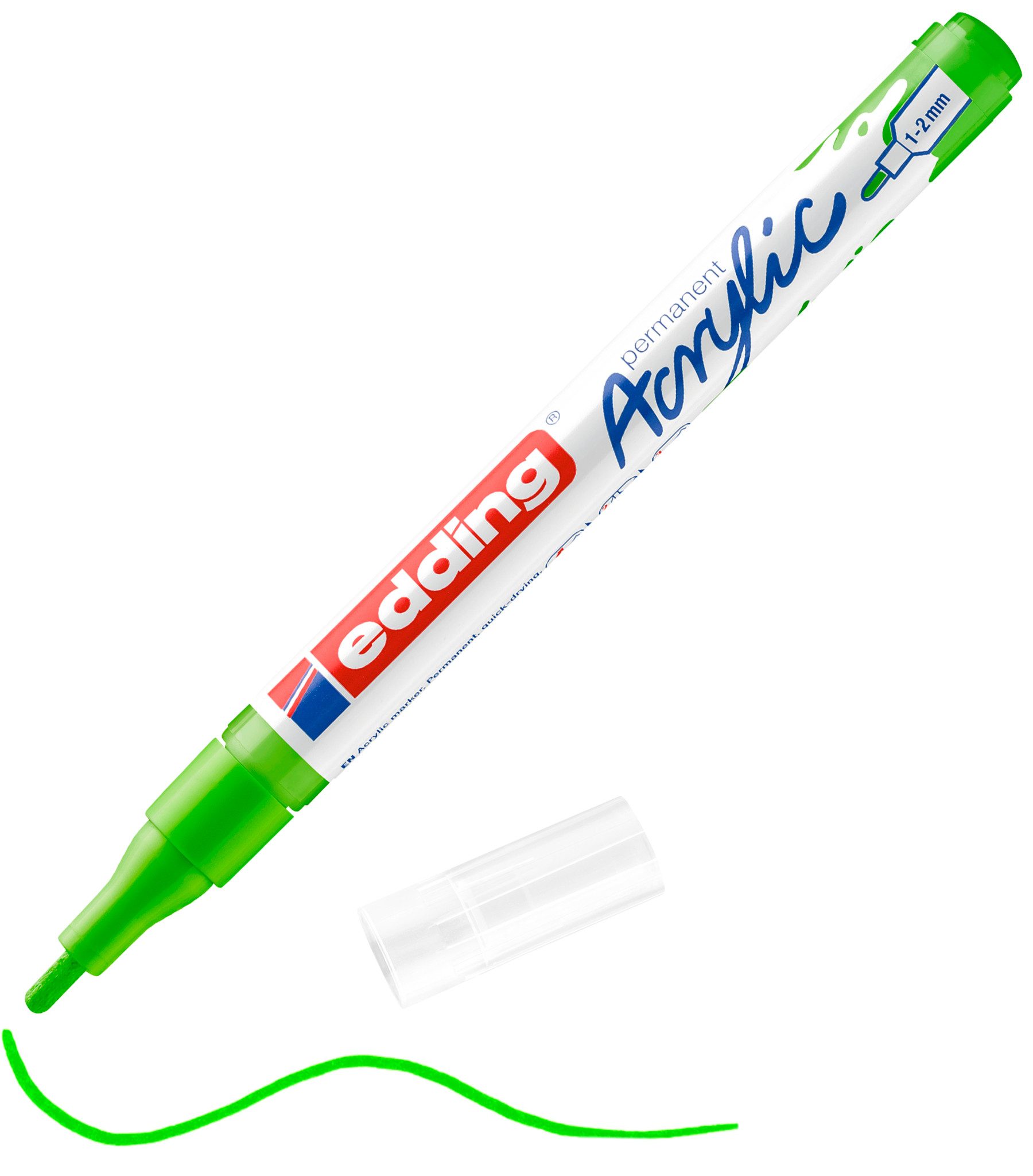 edding Marker 5300, 1 mm - 2 mm Strichstärke, Wasserfest, geruchsarm, lichtecht