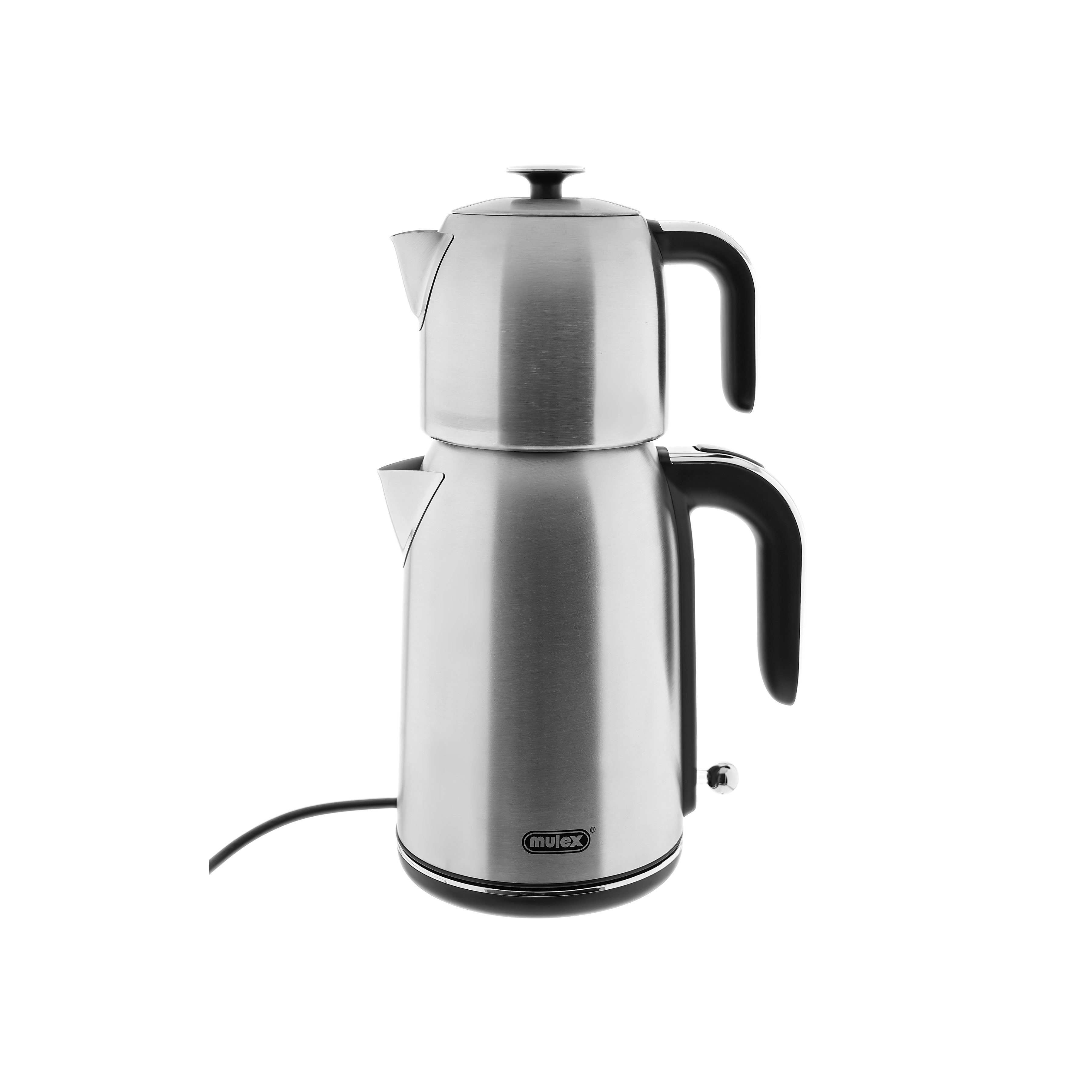 Mulex Wasser-/Teekocher Tee Express, 2200 W, 2-in-1 Wasserkocher mit Teekanne 1,7L + 1 L
