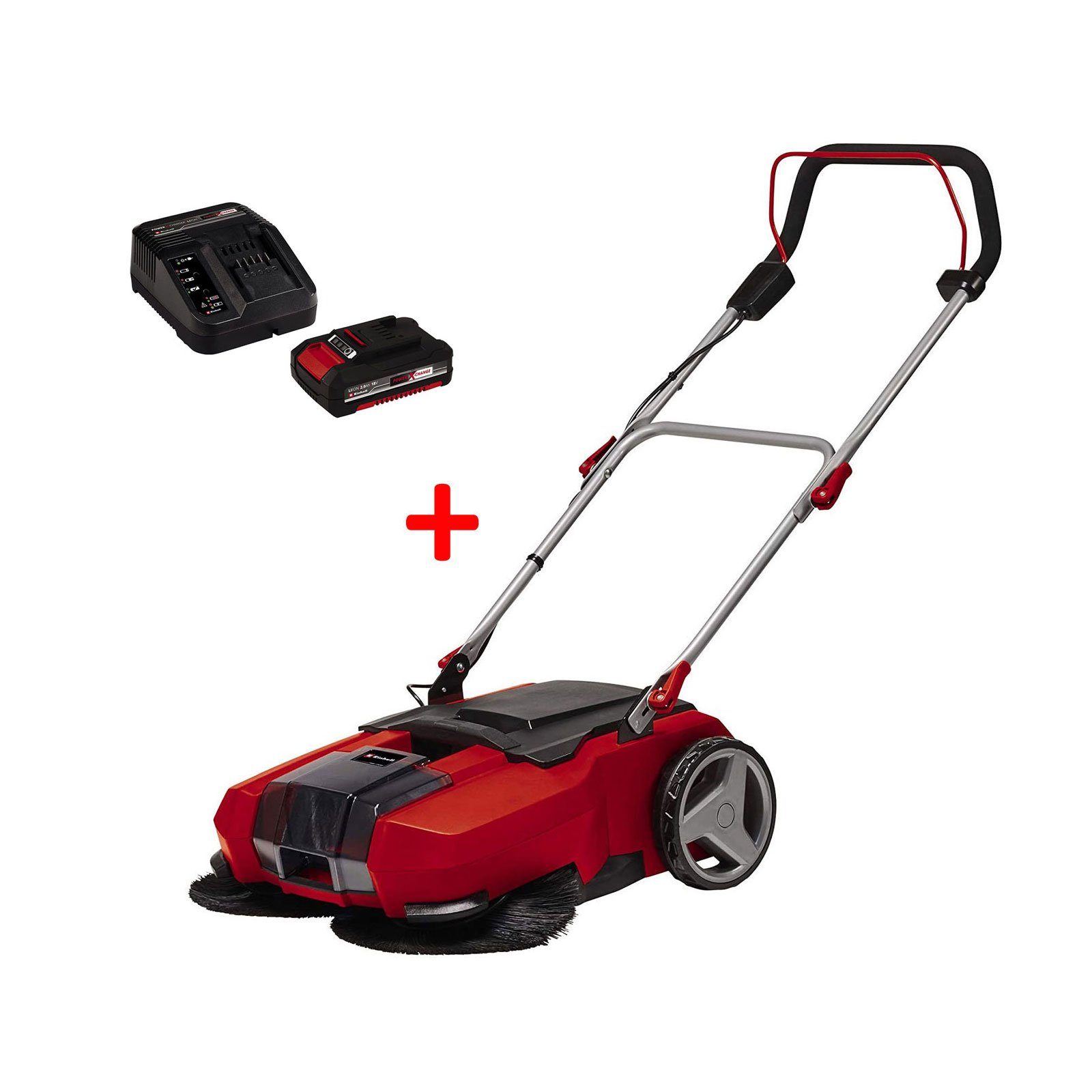 Einhell Handkehrmaschine Einhell Akku Kehrmaschine TE-SW 18/610 Li, incl. 18 Volt Starter Kit 2,5 Ah PXC Plus
