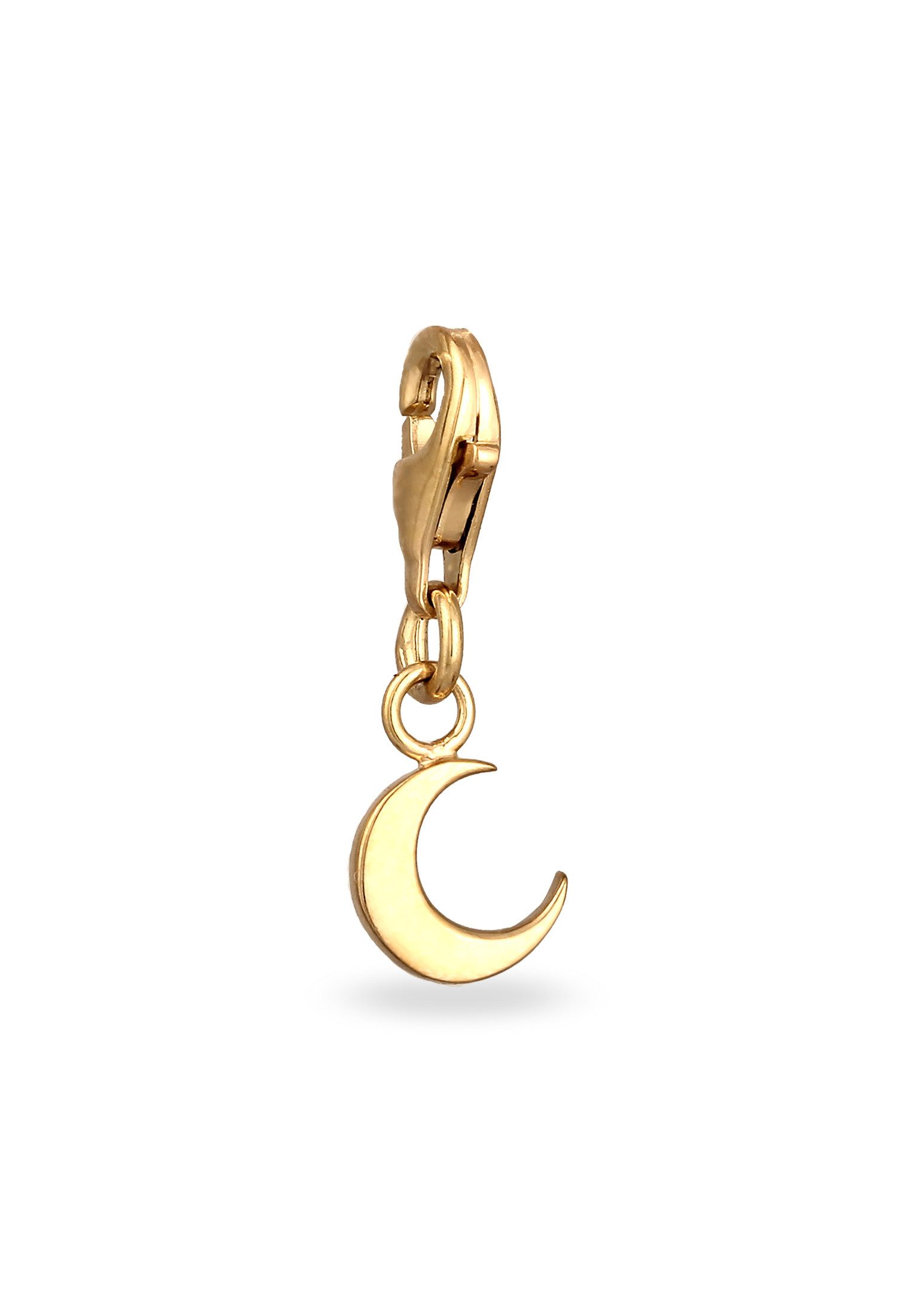 Charm-Einhänger Anhänger Halbmond 925 Sterling Silber