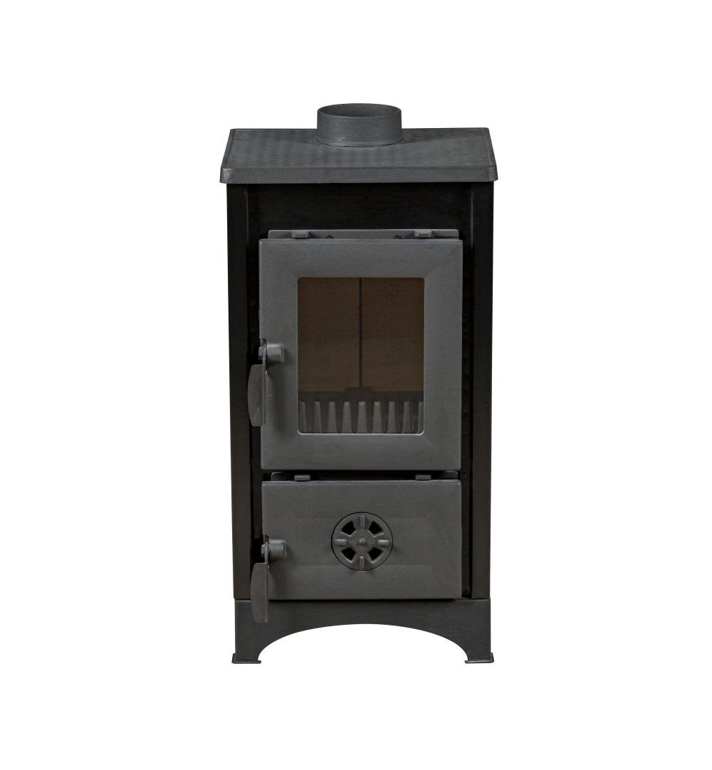 moeby24 Kaminofen Kamin Ofen Kaminofen Anthrazit Rauchrohr 6,7KW BimSchV2 E günstig online kaufen