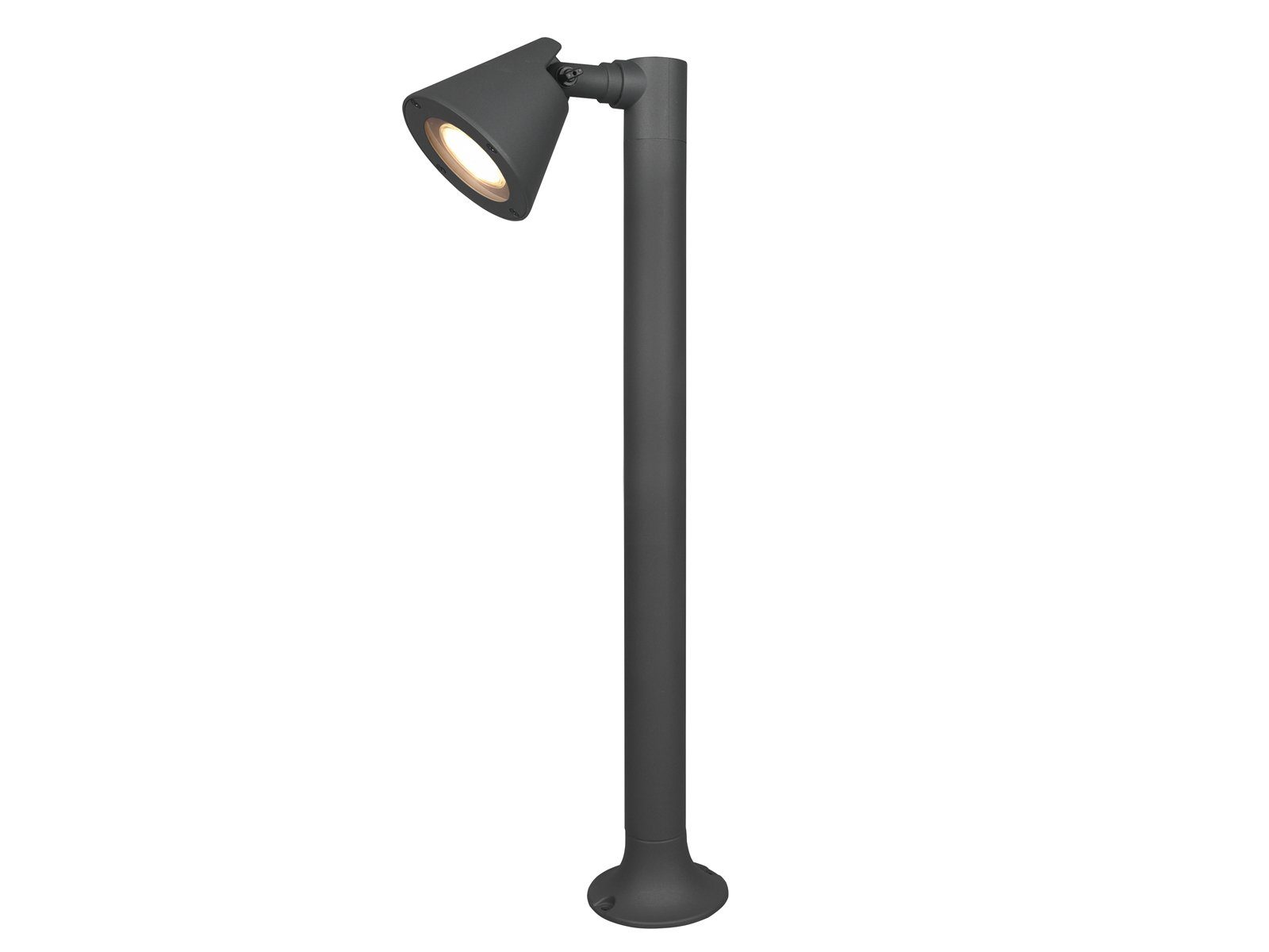 TRIO Leuchten LED Sockelleuchte, LED wechselbar, Warmweiß, Wegeleuchte Anthrazit, 60cm, Wegbeleuchtung Garten-weg beleuchten