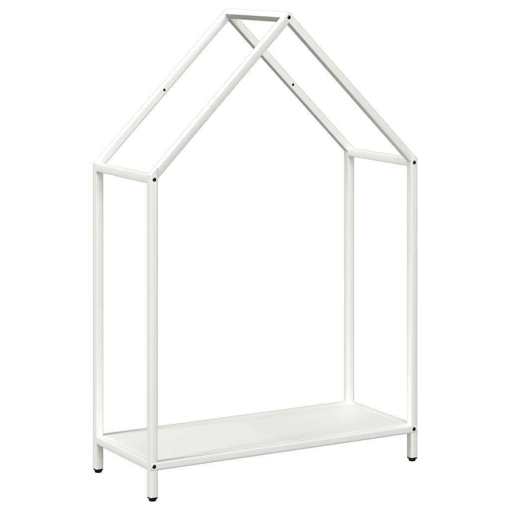 vidaXL Kaminholzregal, Brennholzregal Weiß 60x25x90 cm Kaltgewalzter Stahl