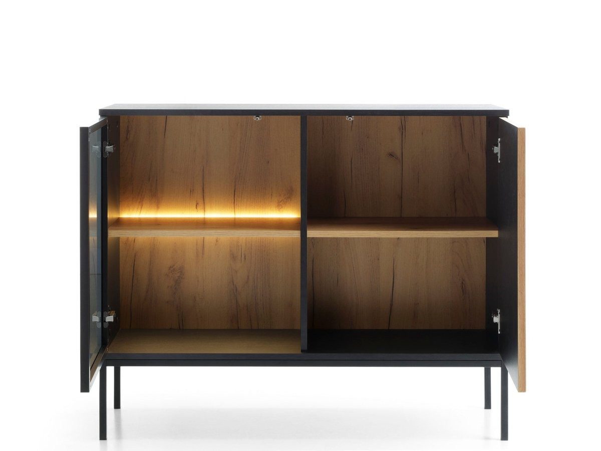 Luxusbetten24 Kommode Designer Kommode Nayra III, inklusive LED-Beleuchtung