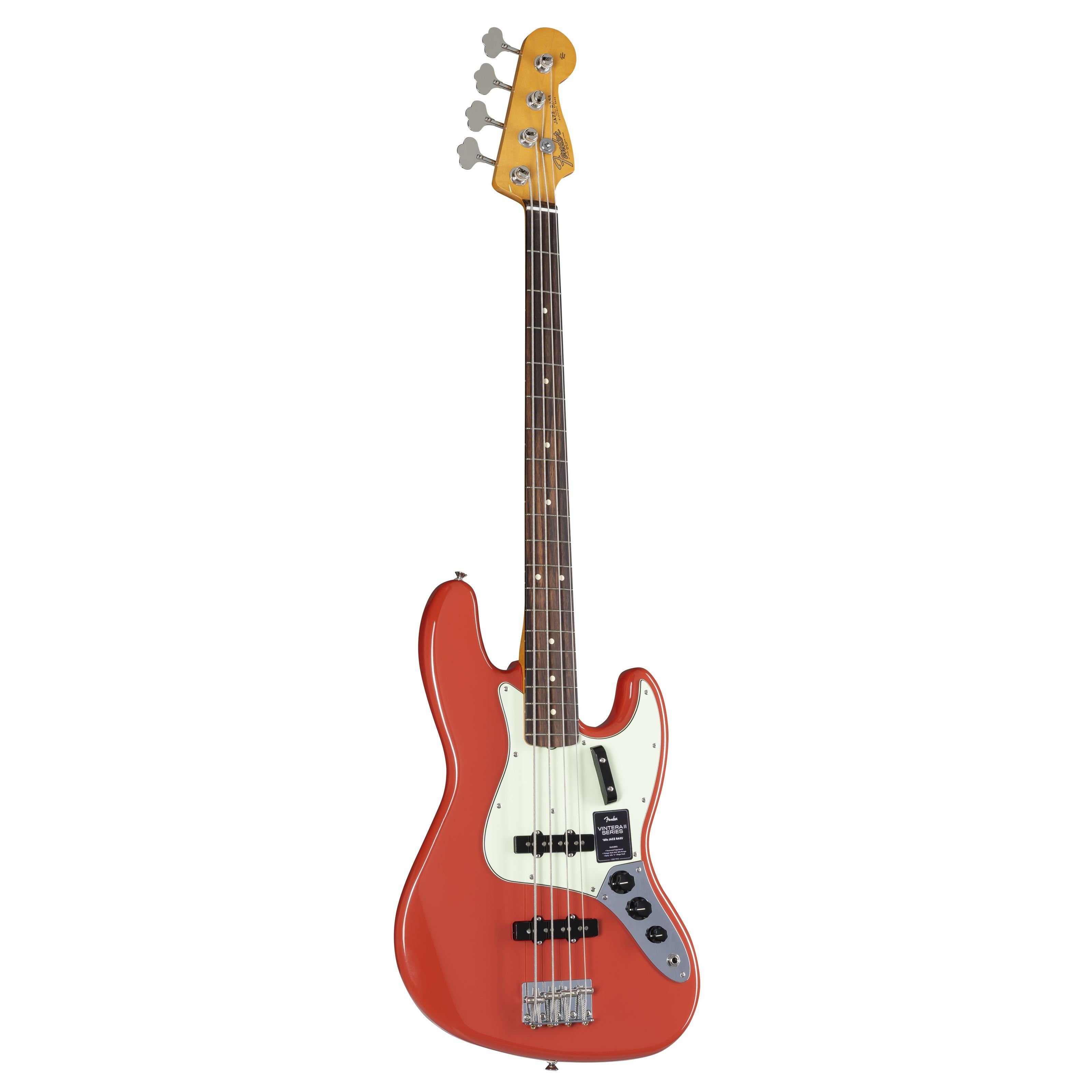 Fender E-Bass, E-Bässe, 4-Saiter E-Bässe, Vintera II '60s Jazz Bass RW Fiesta Red - E-Bass