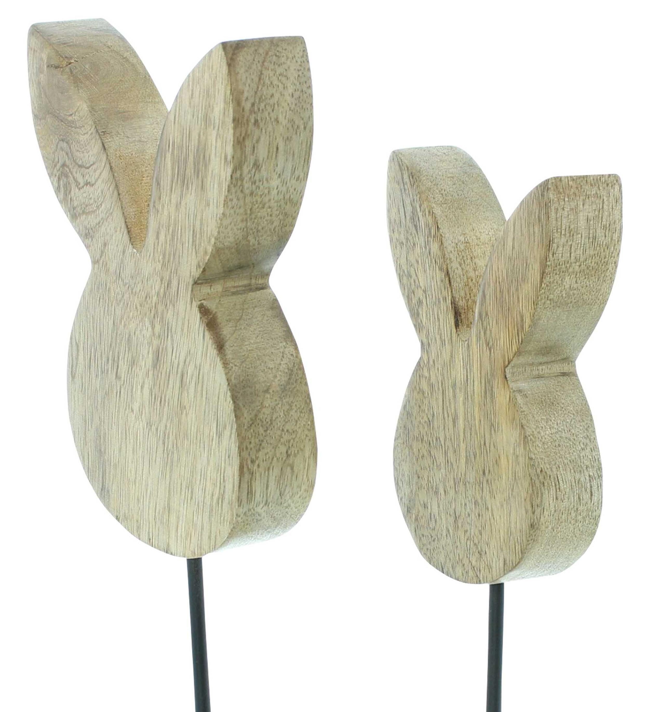 Frank Flechtwaren Osterhase Osterdeko "Hase", 2er Set