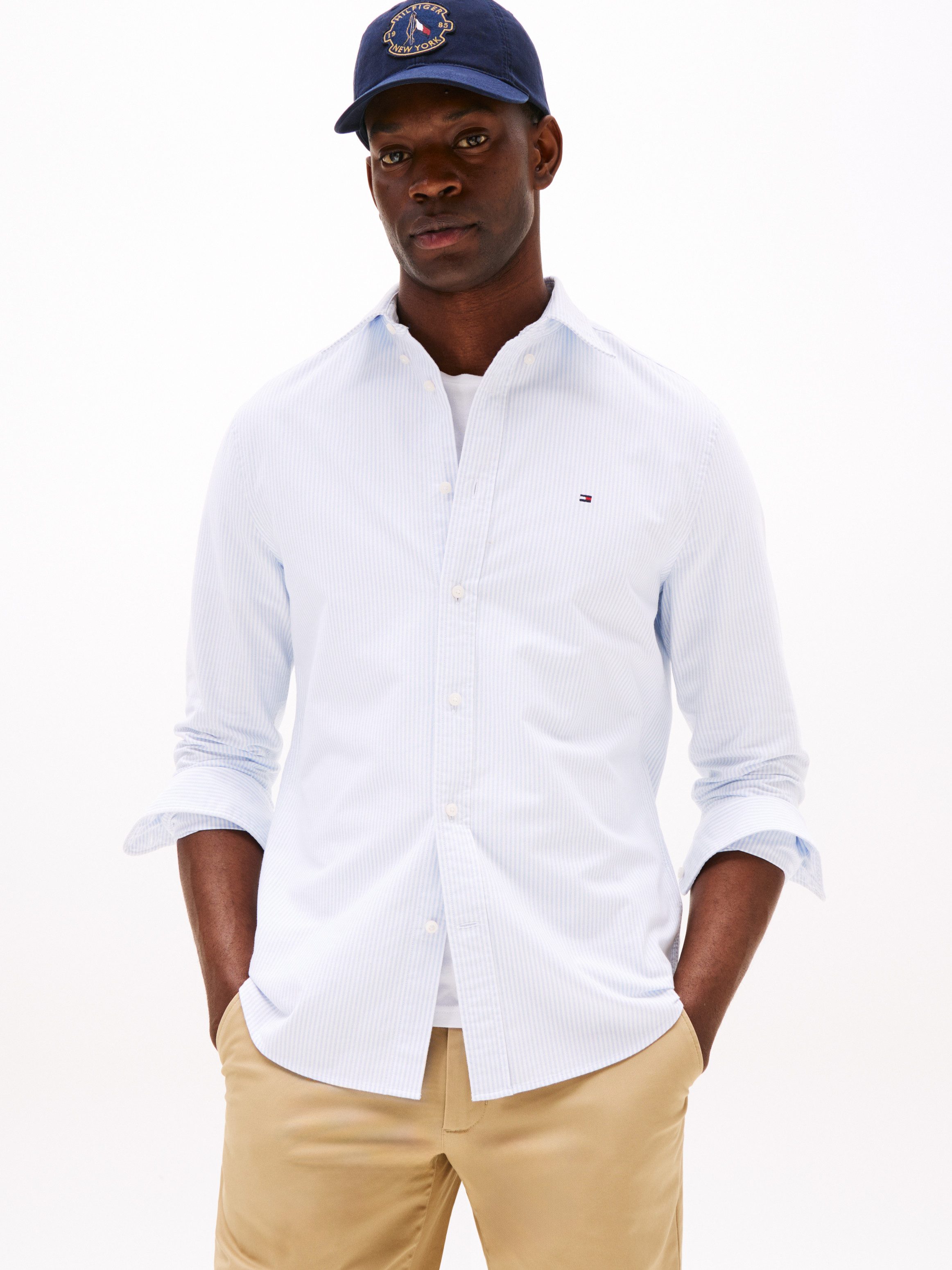 Tommy Hilfiger Langarmhemd HERITAGE OXFORD STRIPE günstig online kaufen