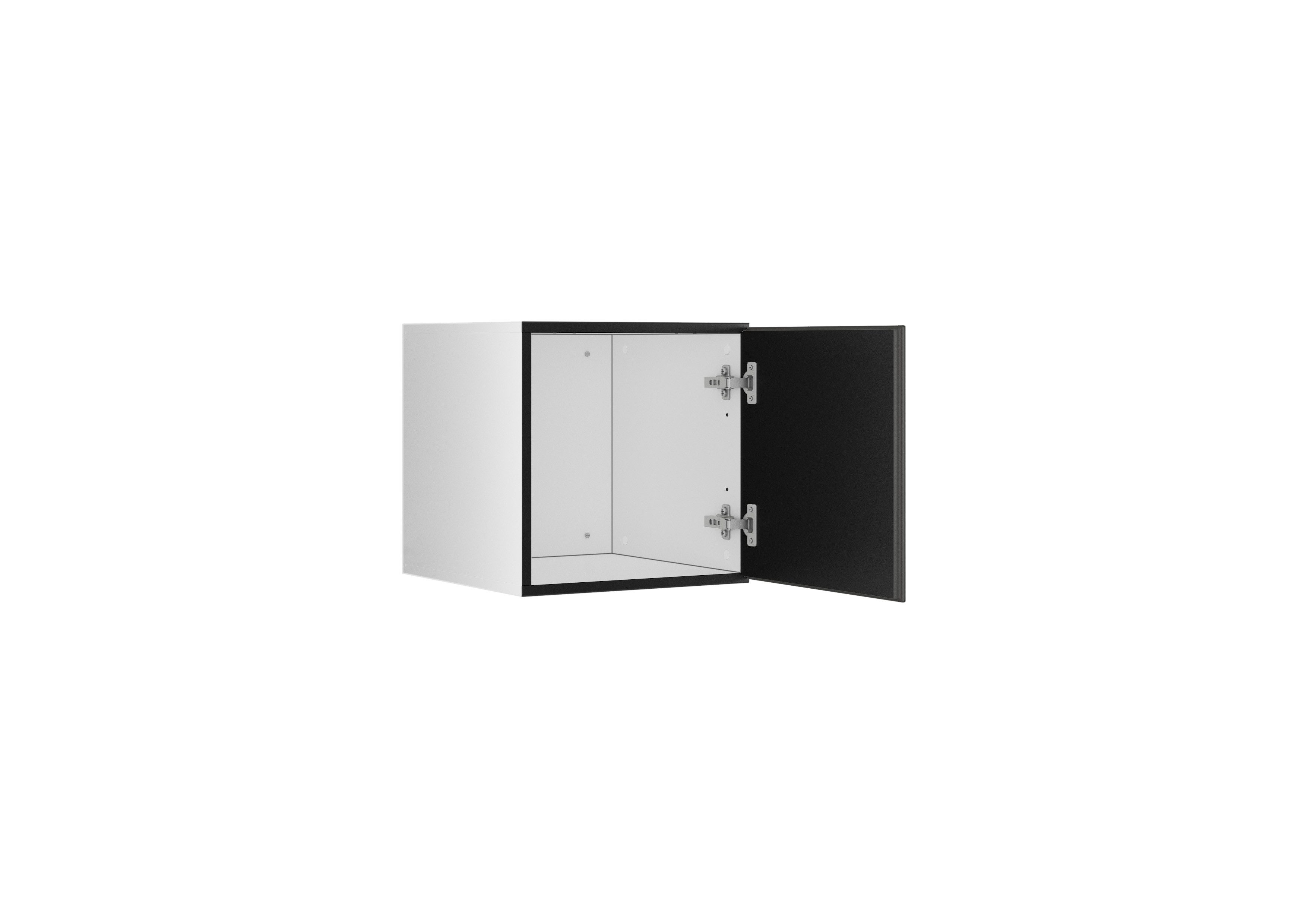 BMG Möbel Schranksystem Modul+ (Einzelschränke und Regale kombinierbar im Baukastenprinzip, wählbar aus Regal, Schrank mit Tür oder Schrank mit Klappe) mit oder ohne Fronten, griffloses Design, Made in Germany