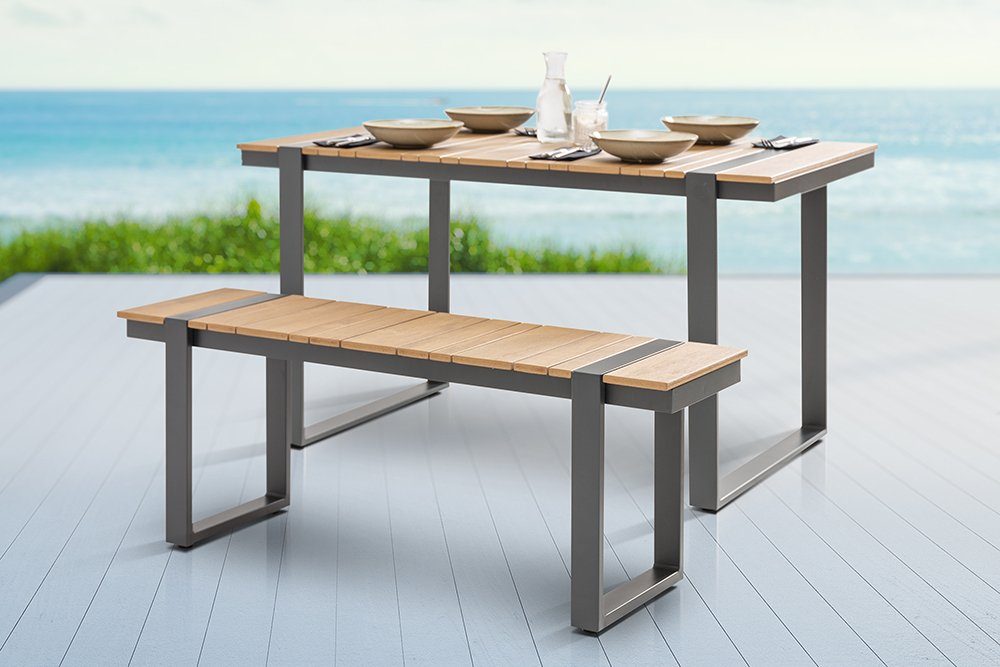riess-ambiente Gartenbank TAMPA LOUNGE 125cm natur günstig online kaufen